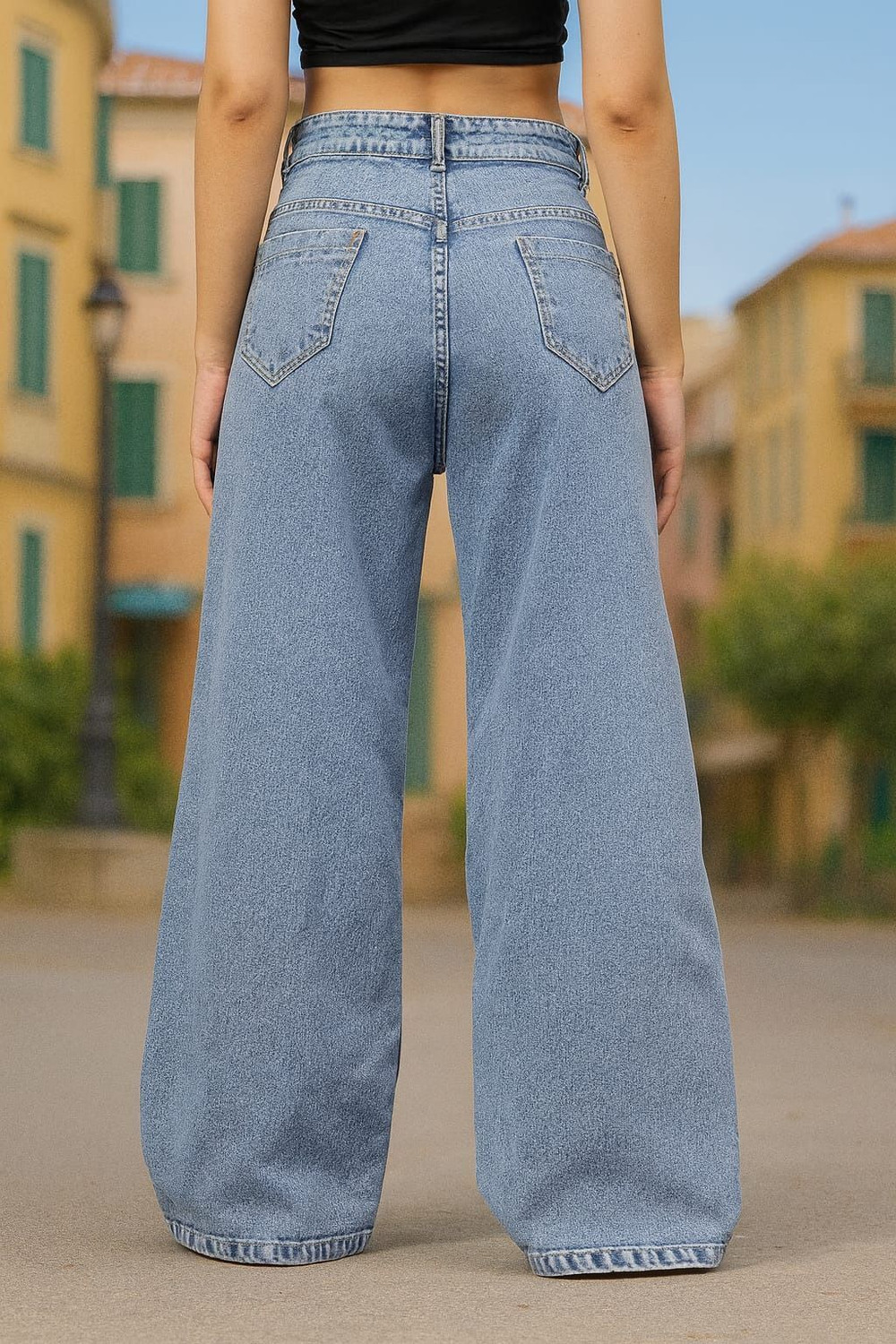 Image of MERCEL Loose Fit Women Light Blue Jeans