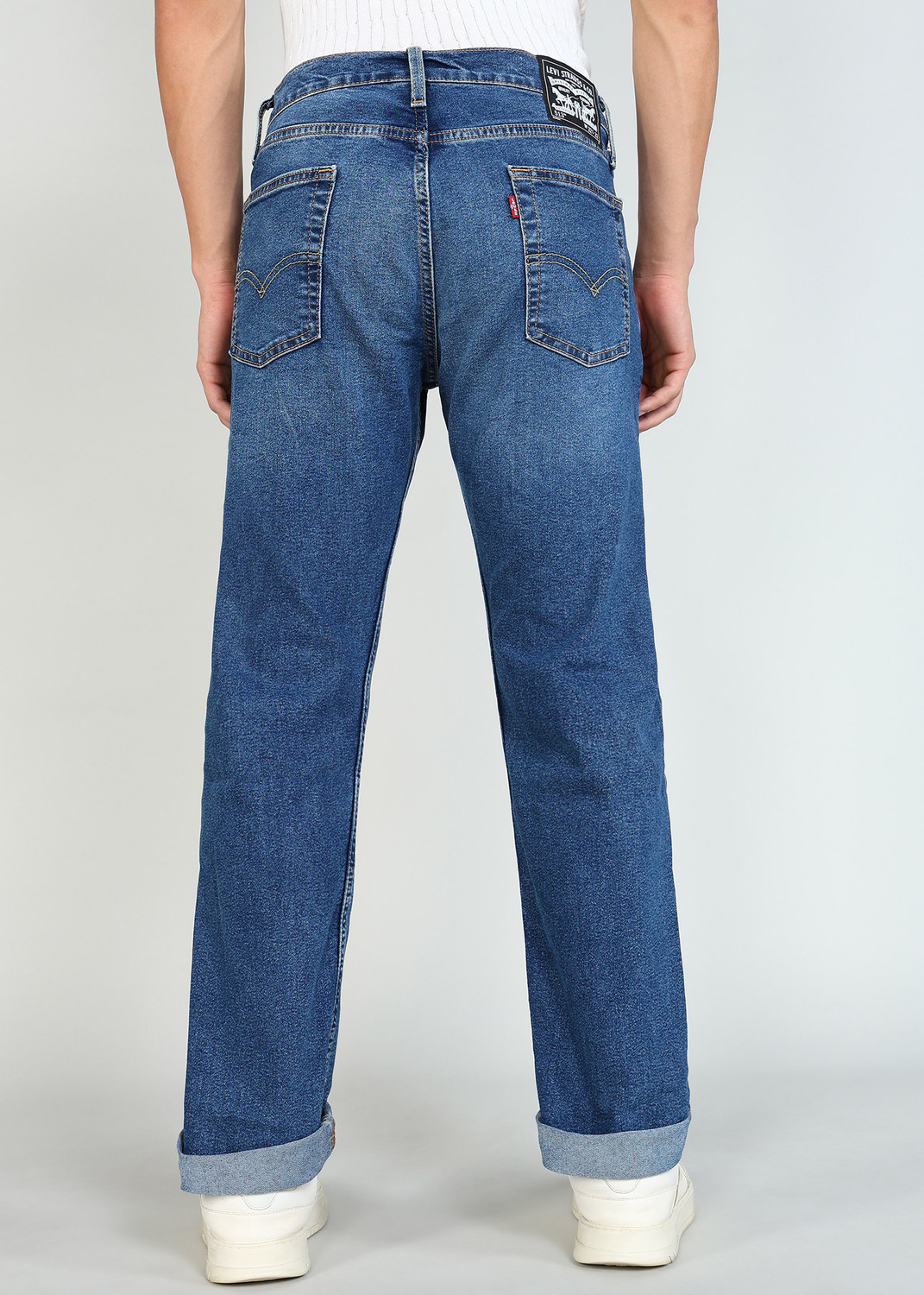 Image of LEVI'S Straight Fit Men Dark Blue Jeans