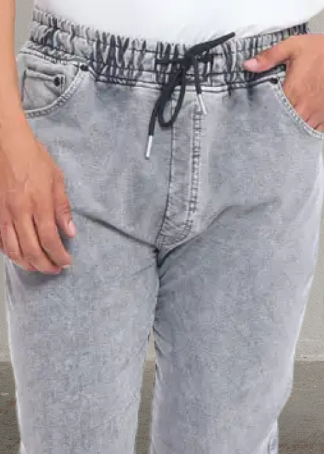 Image of ZULX Jogger Fit Men Grey Jeans
