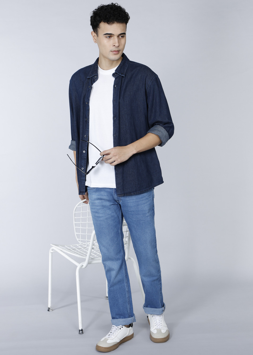 Image of Allen Solly Regular Men Blue Jeans