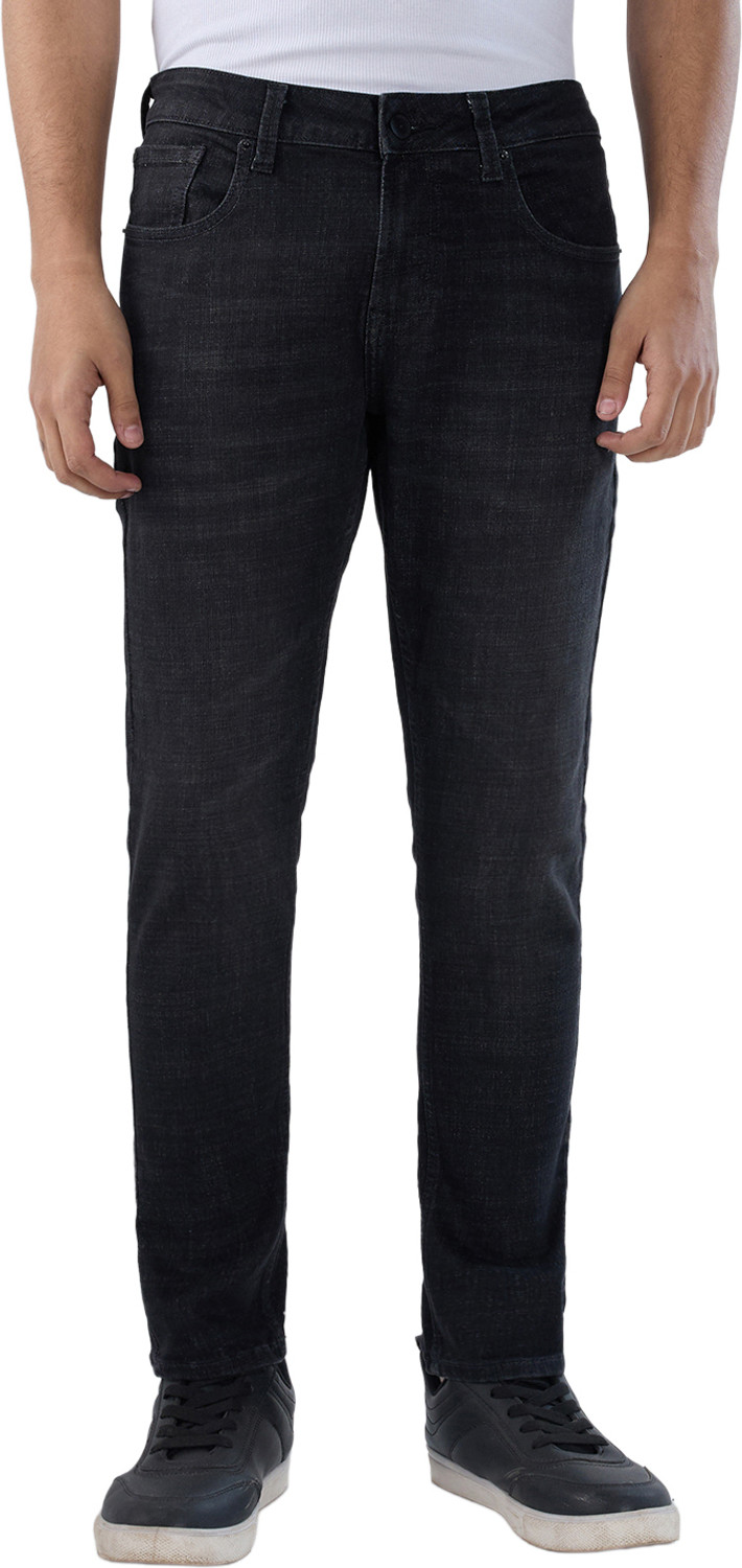 Image of Spykar Slim Men Grey Jeans