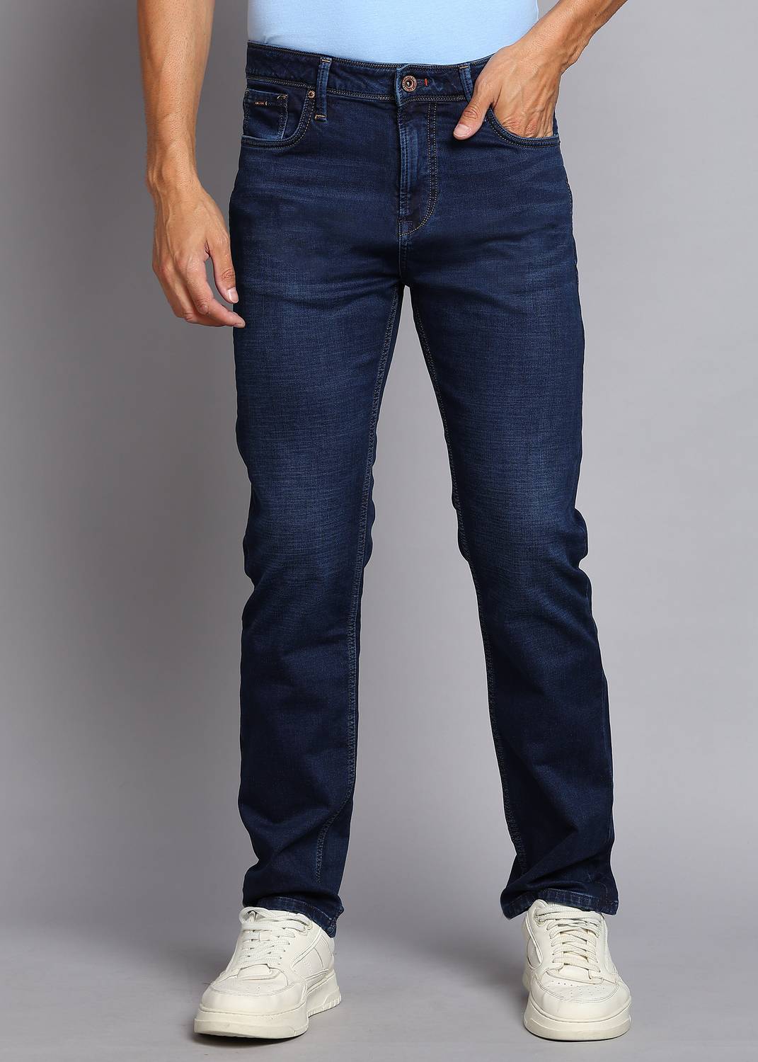 KILLER Straight Fit Men Dark Blue Jeans