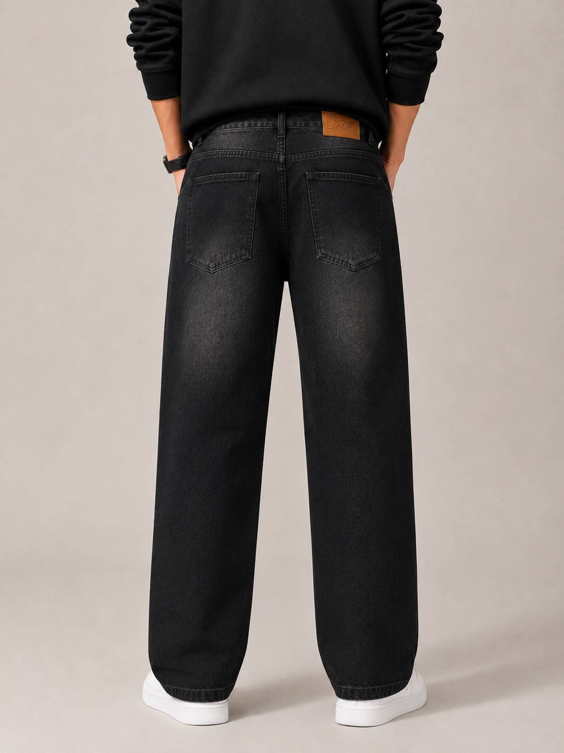 Z&G TRENDS Wide Leg Black Jeans - Image 3