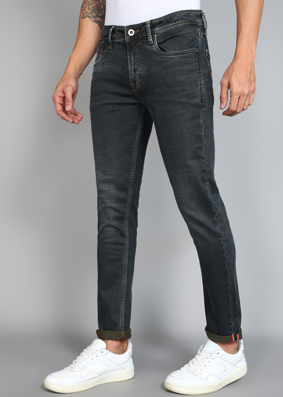 Image of KILLER Skinny Men Dark Green Jeans