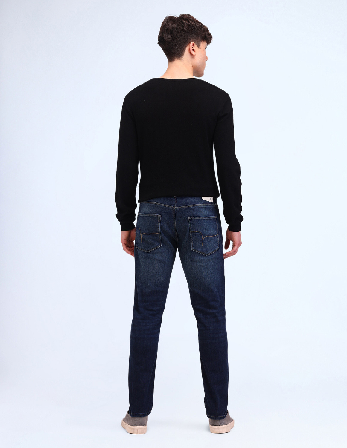 Image of FLYING MACHINE Slim Men Blue Jeans