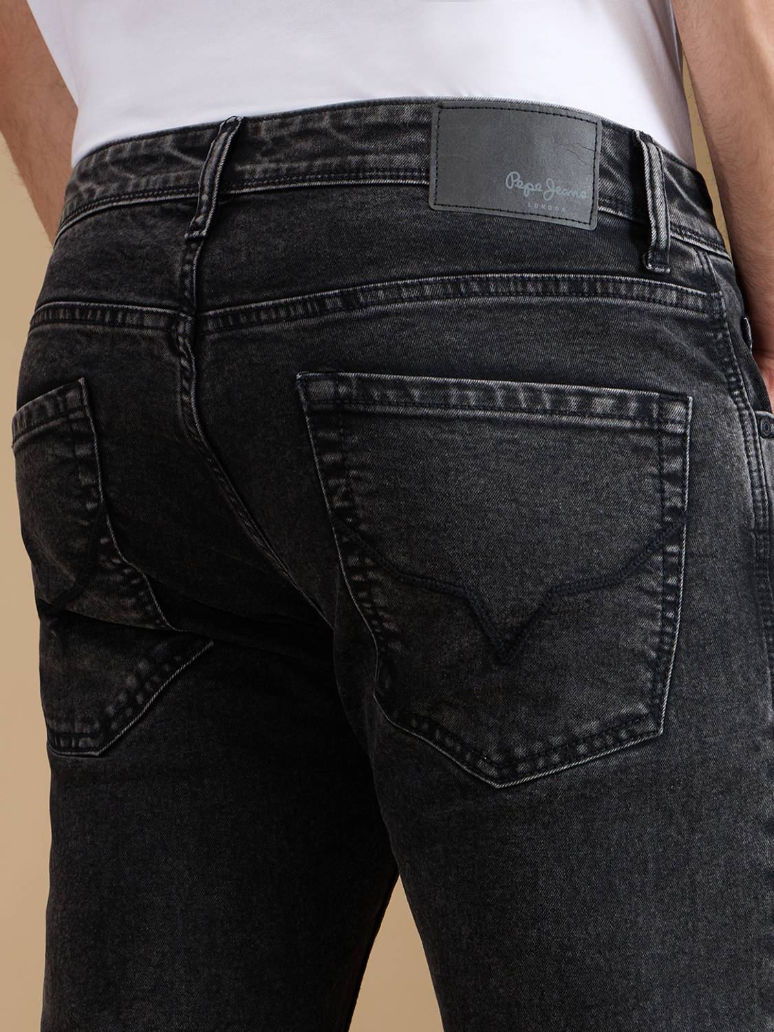 Pepe Jeans Slim Men Black Jeans - Image 3