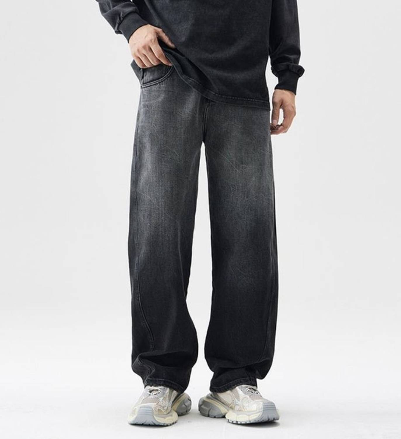 ZOVYA Baggy Fit Black Jeans - Image 4