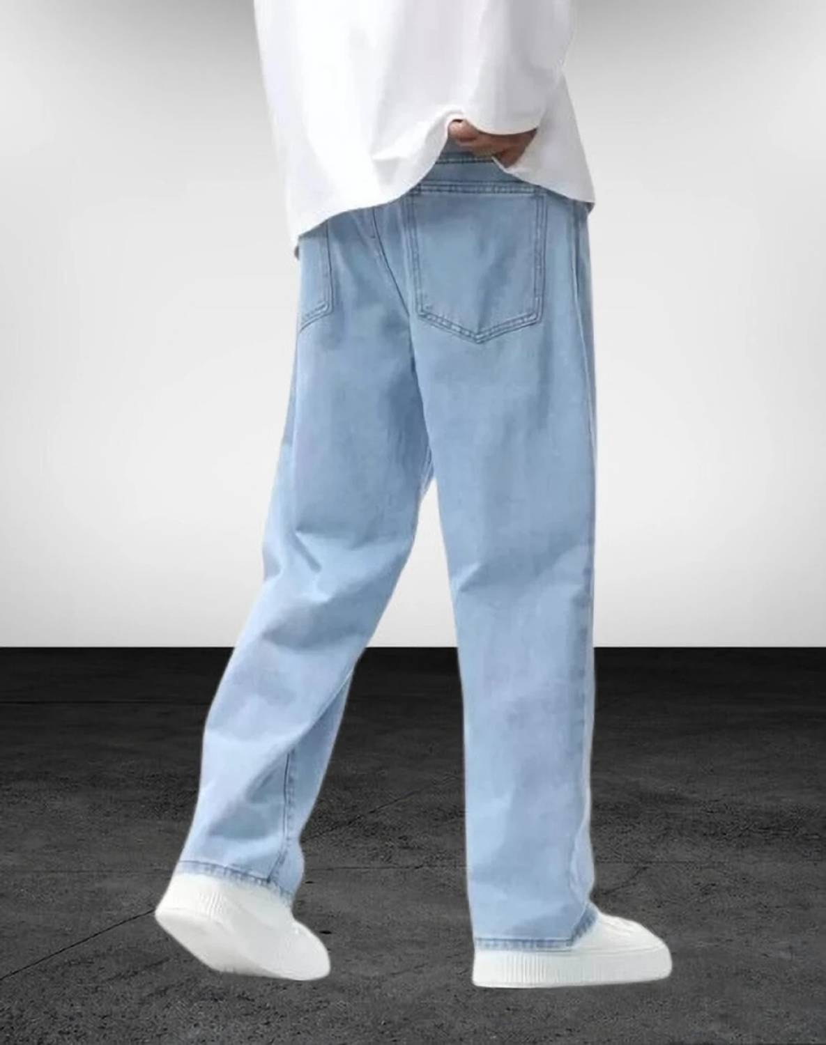 Wanted Straight Fit Men Dark Blue Jeans - Image 2