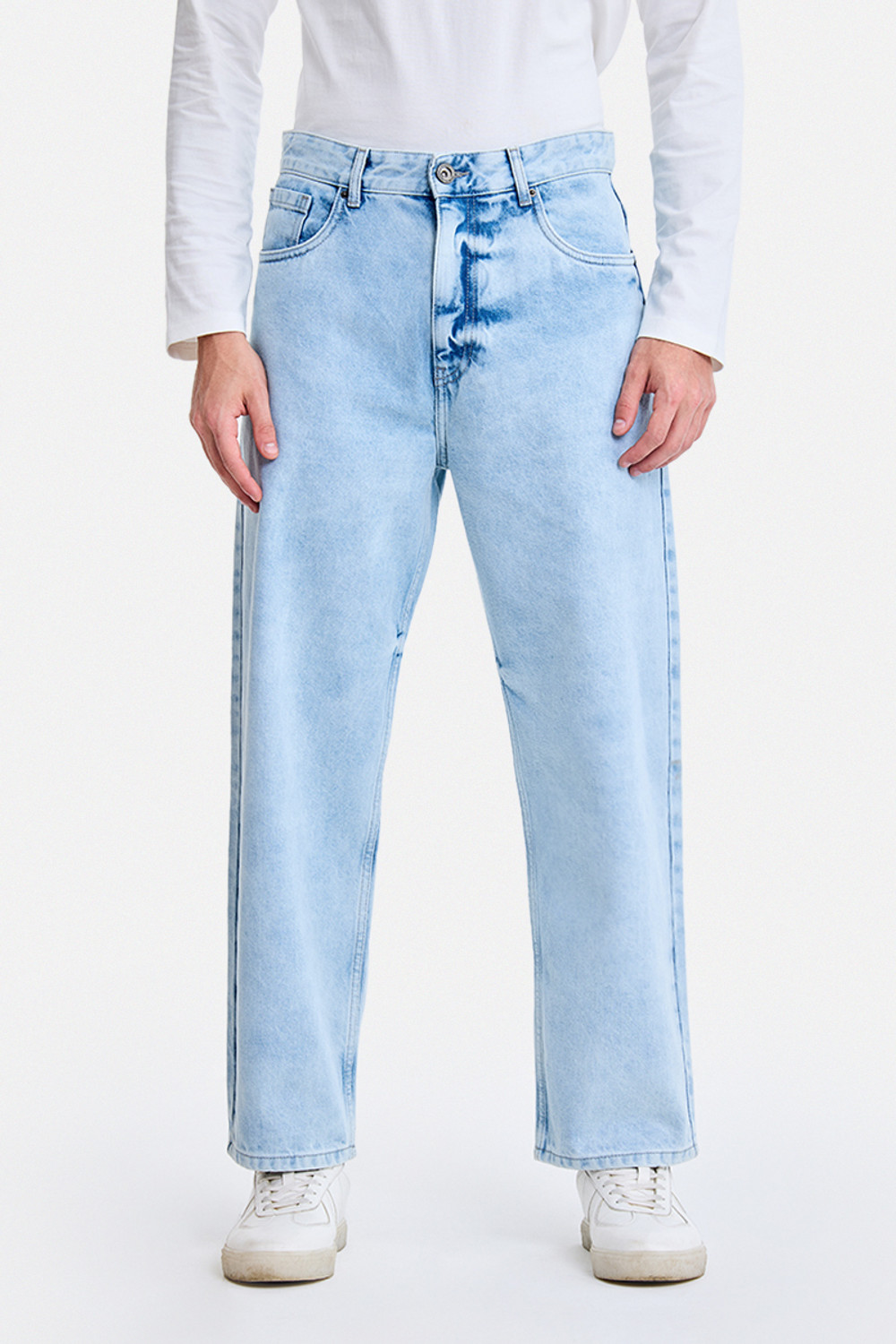 Image of Snitch Loose Fit Men Light Blue Jeans