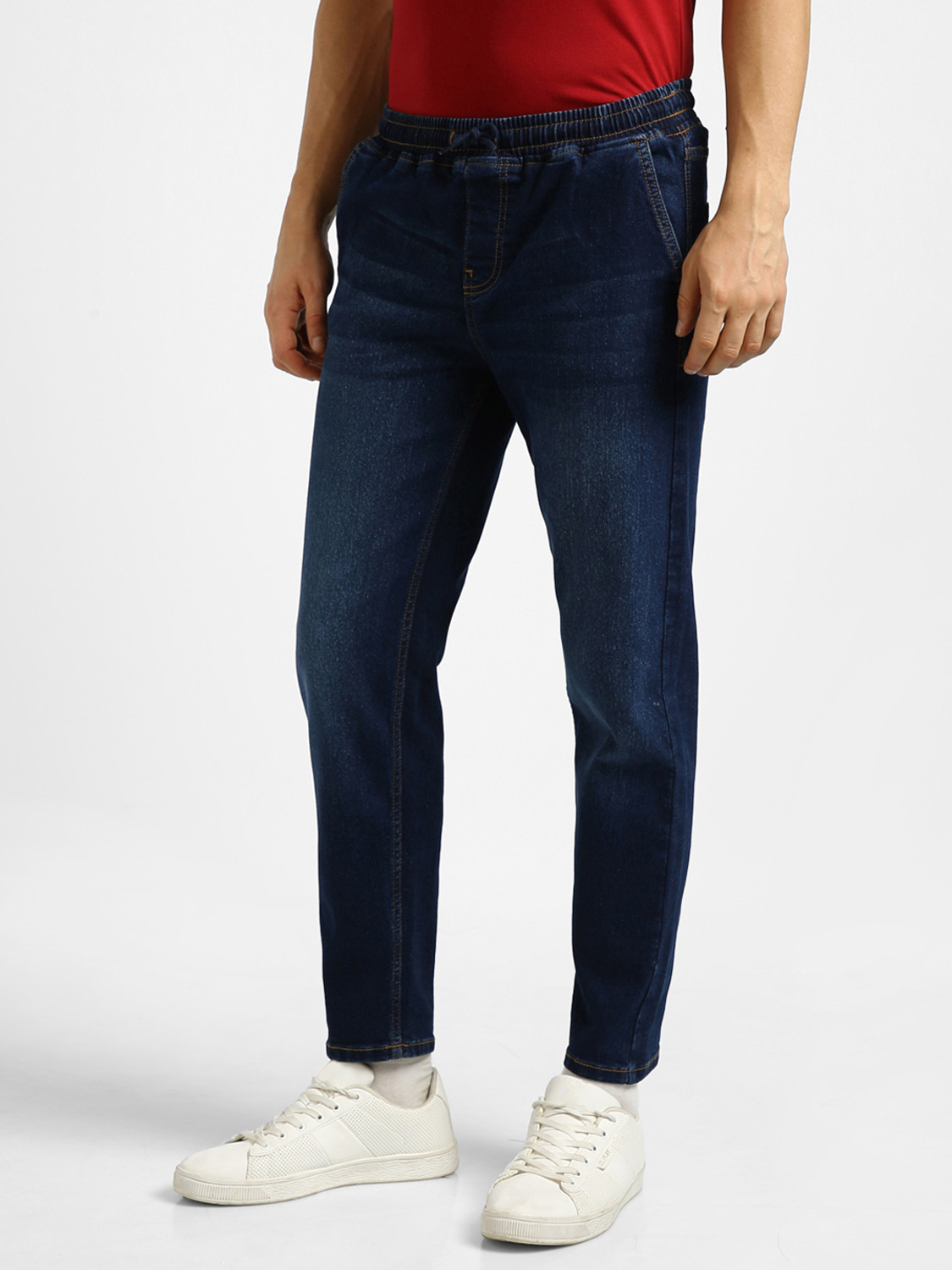 Image of Urbano Fashion Jogger Fit Men Dark Blue Jeans