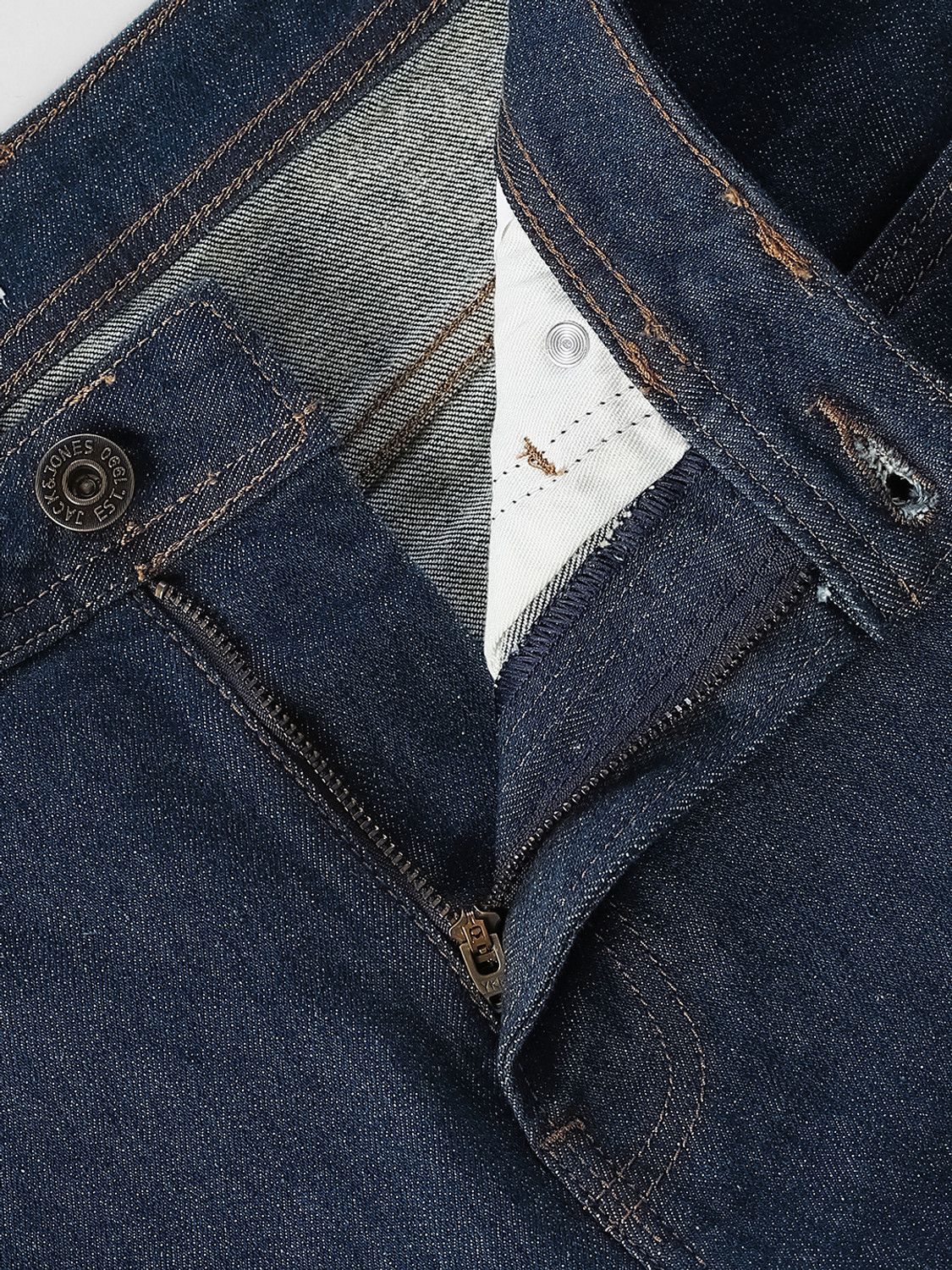 Image of JACK & JONES Regular Men Dark Blue Jeans