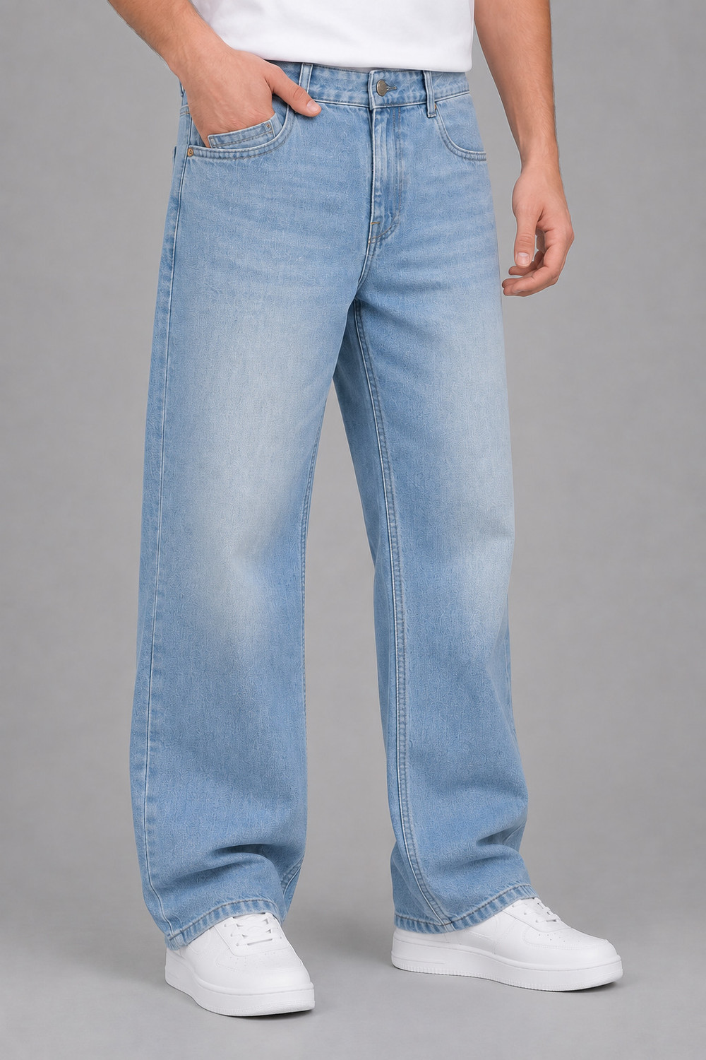 Image of NUMERO UNO Loose Fit Men Blue Jeans
