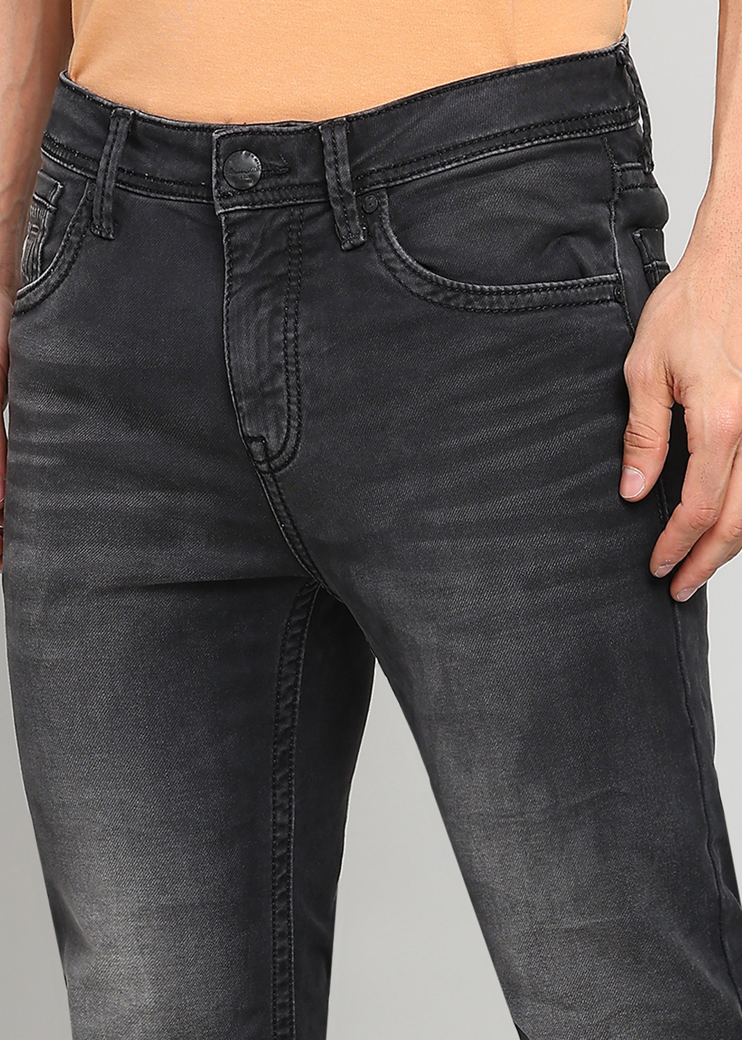 Image of INTEGRITI Slim Men Black Jeans