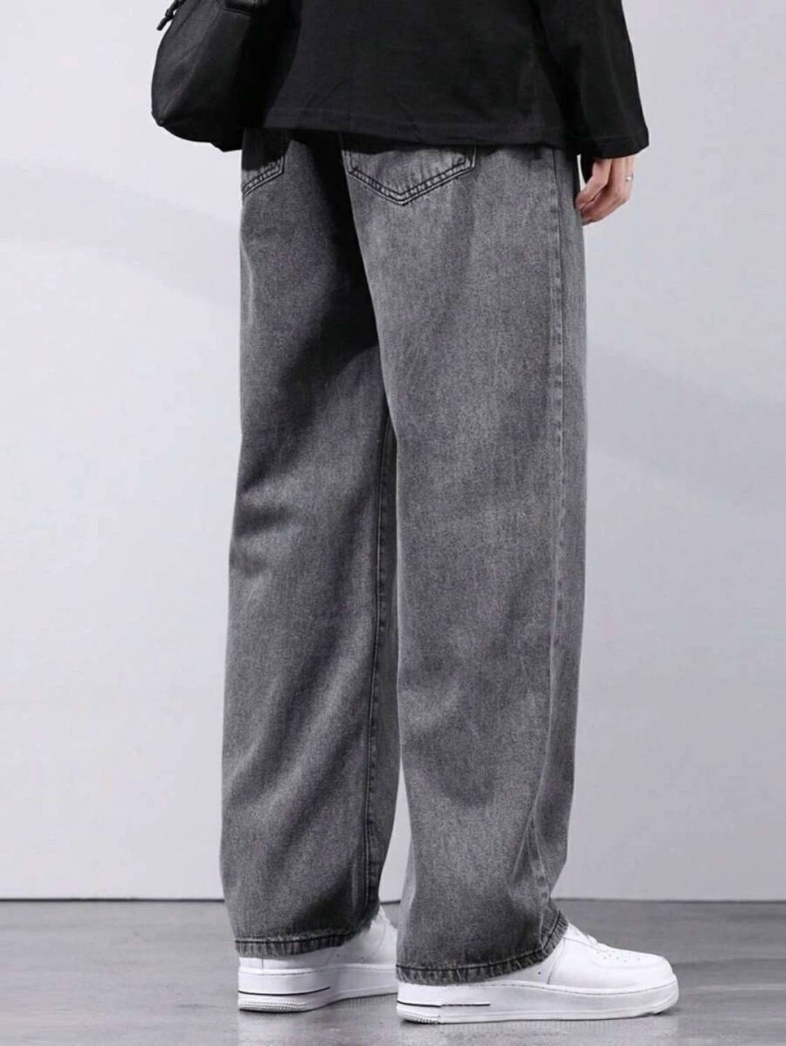 UNIFAV Boyfriend Men Blue Jeans - Image 2