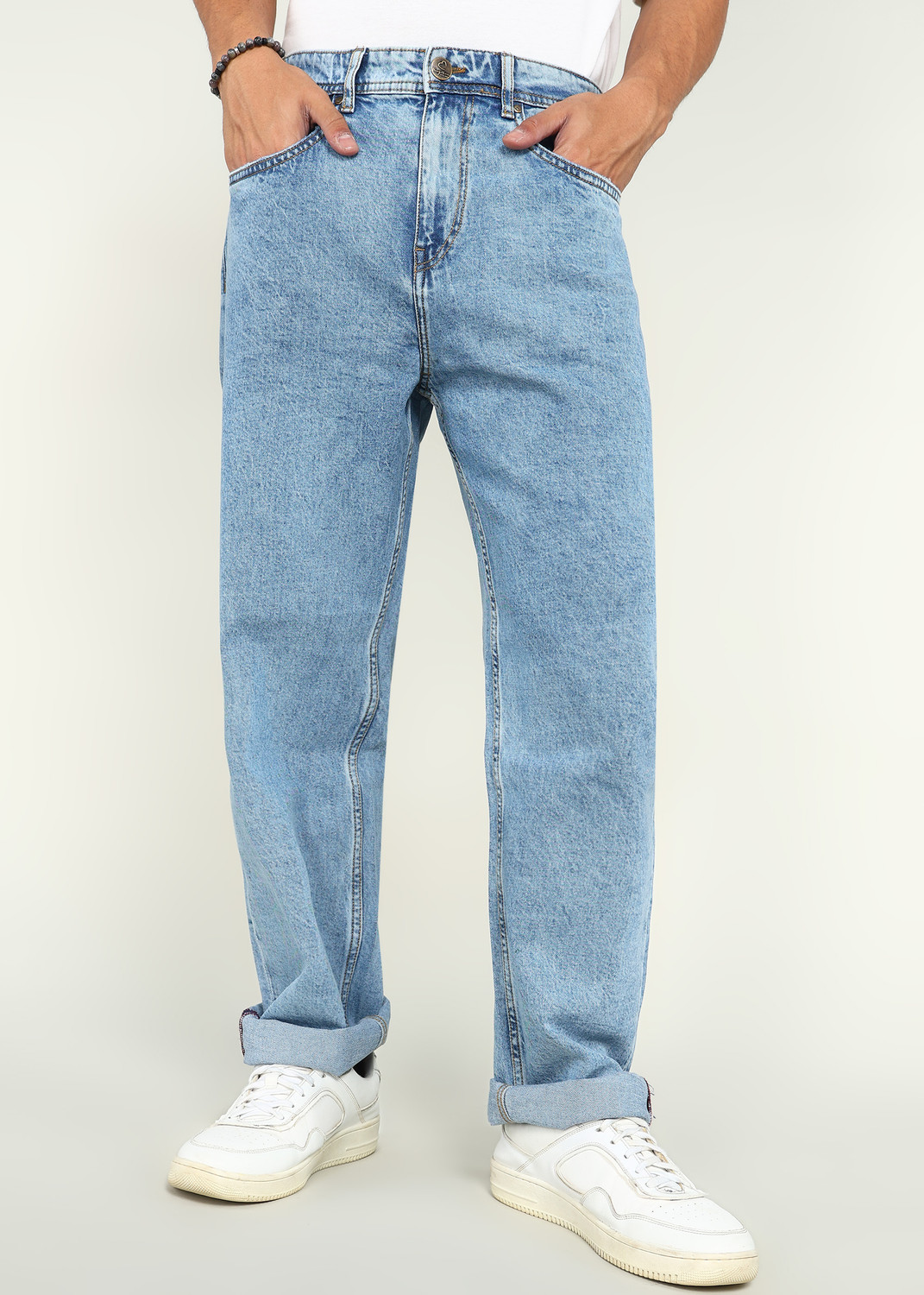 Image of BEING HUMAN Regular Men Blue Jeans