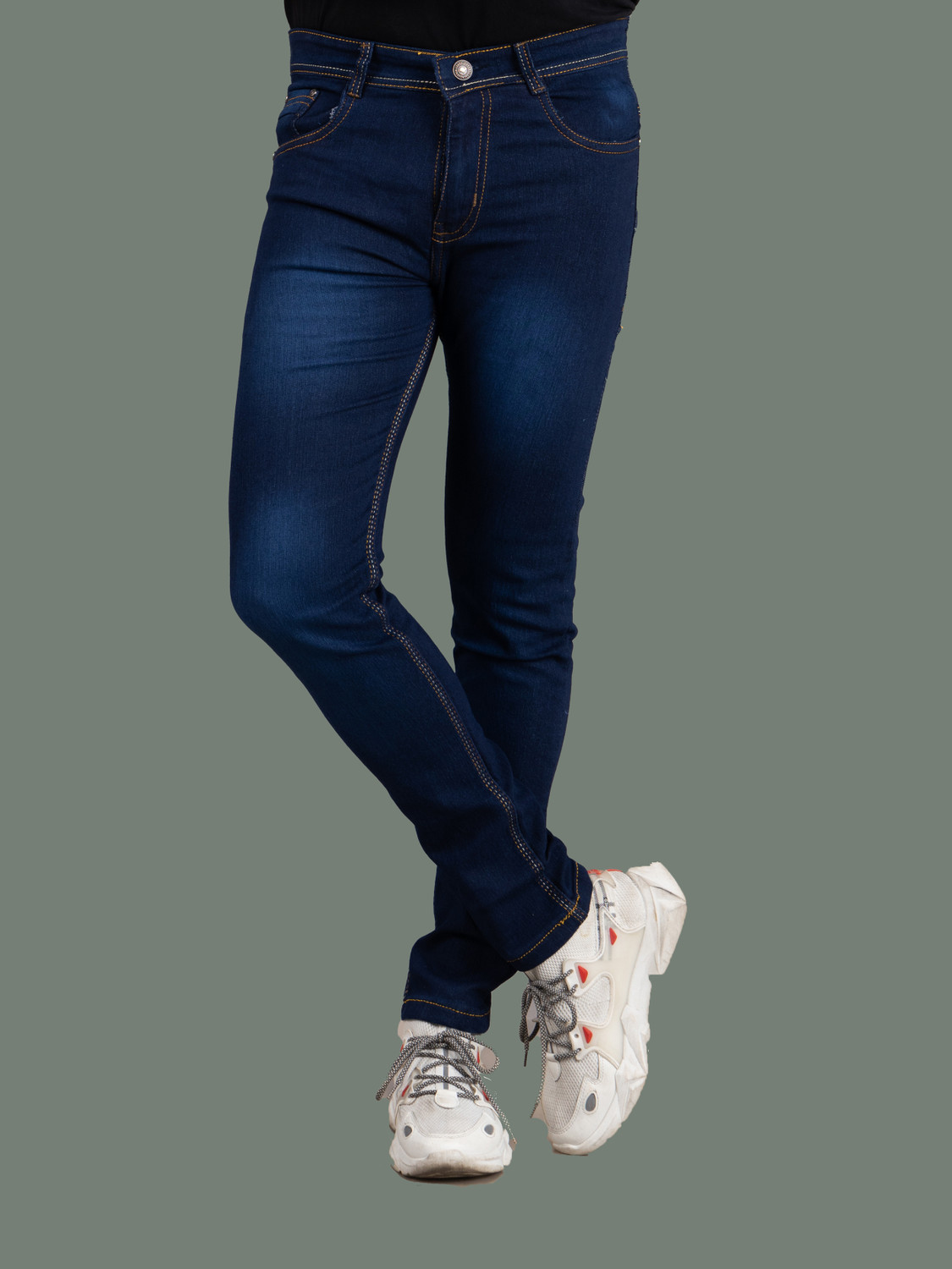 Image of METRONAUT Slim Men Dark Blue Jeans