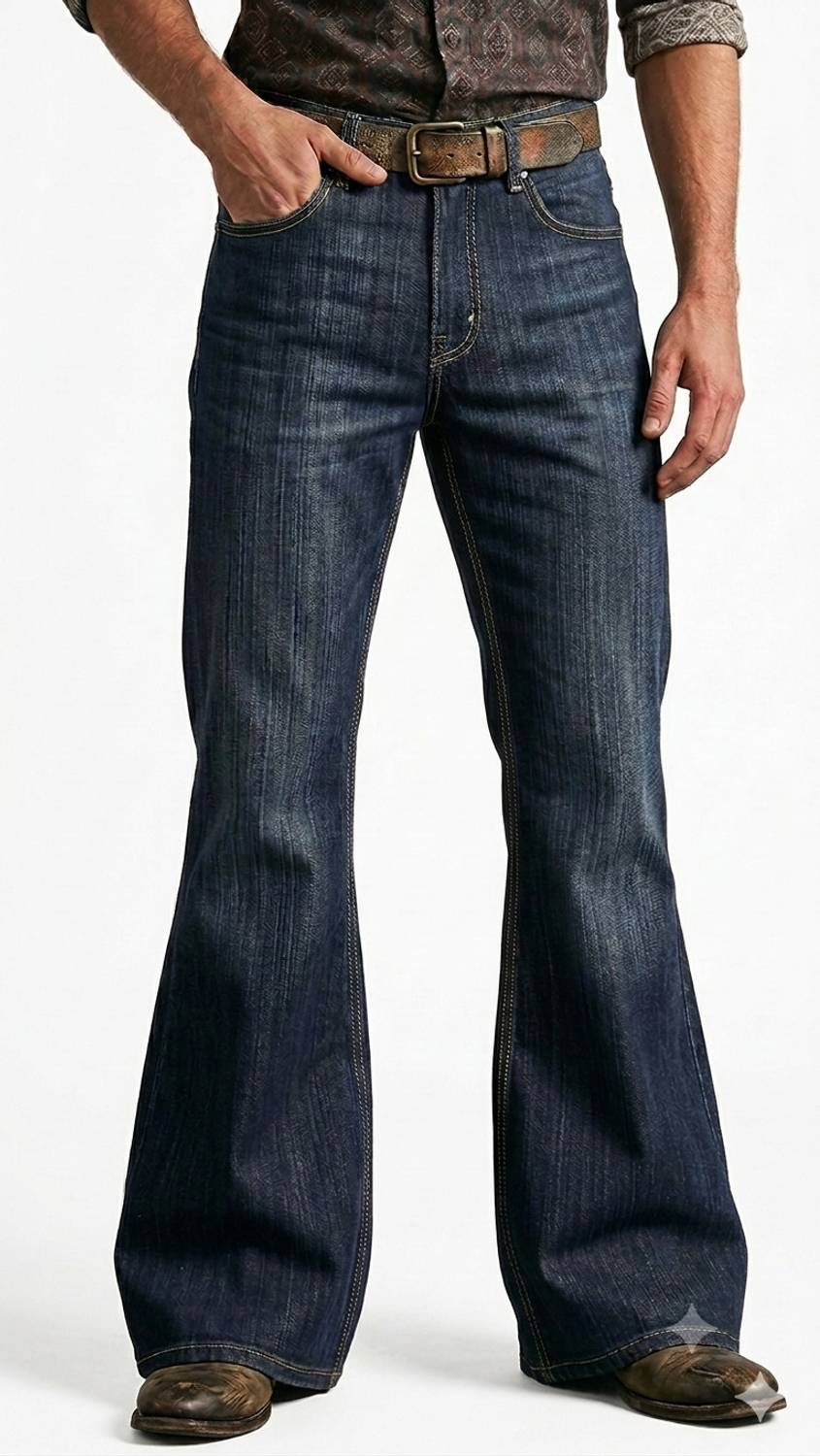 APJ Boot-Leg Men Dark Blue Jeans