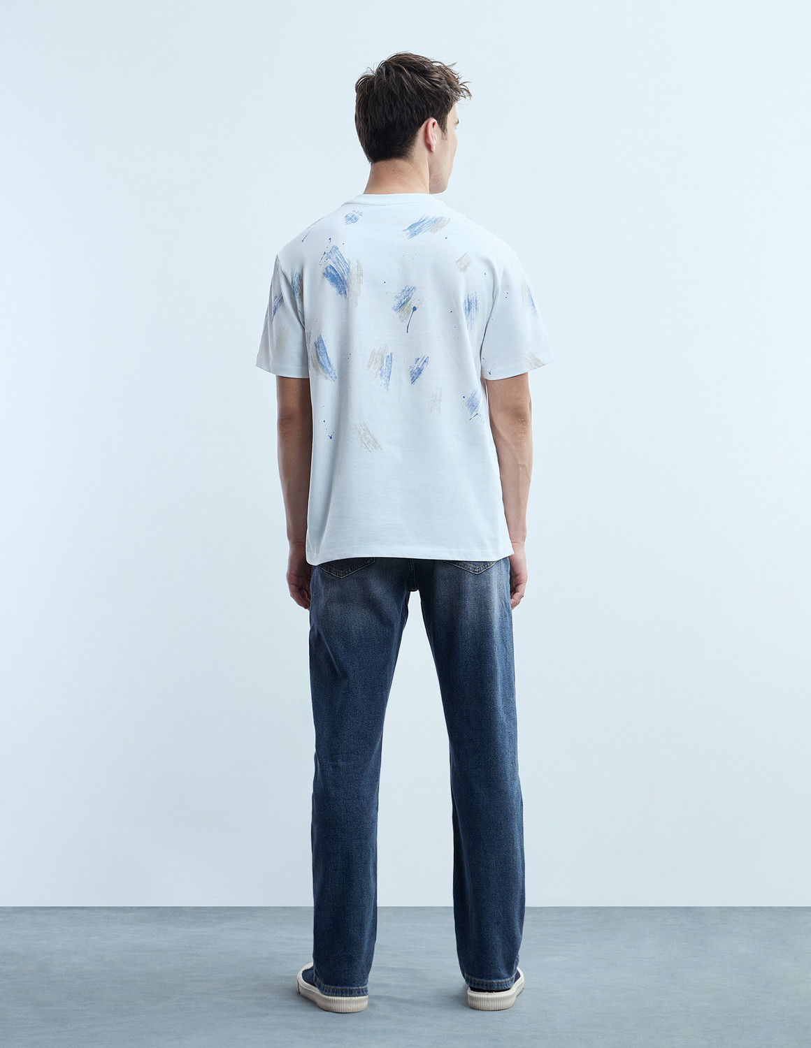 Image of FLYING MACHINE Straight Fit Men Blue Jeans