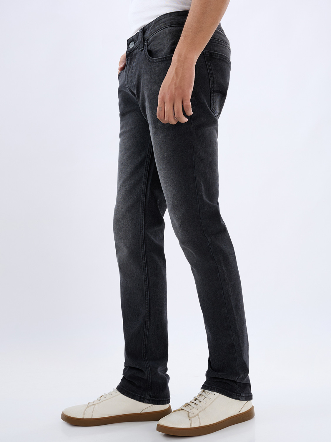 Image of Spykar Regular Men Black Jeans