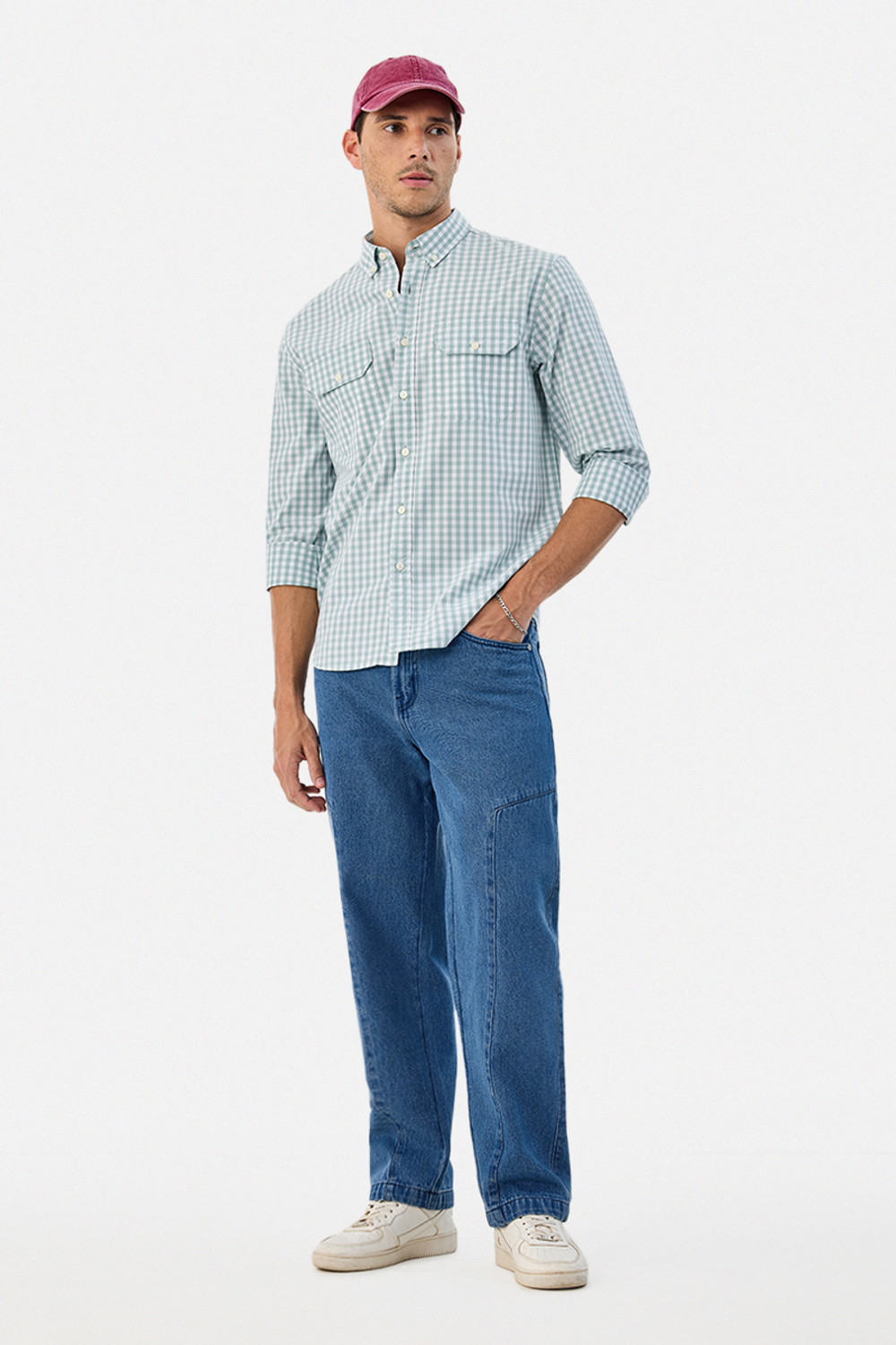 Image of Snitch Loose Fit Men Blue Jeans