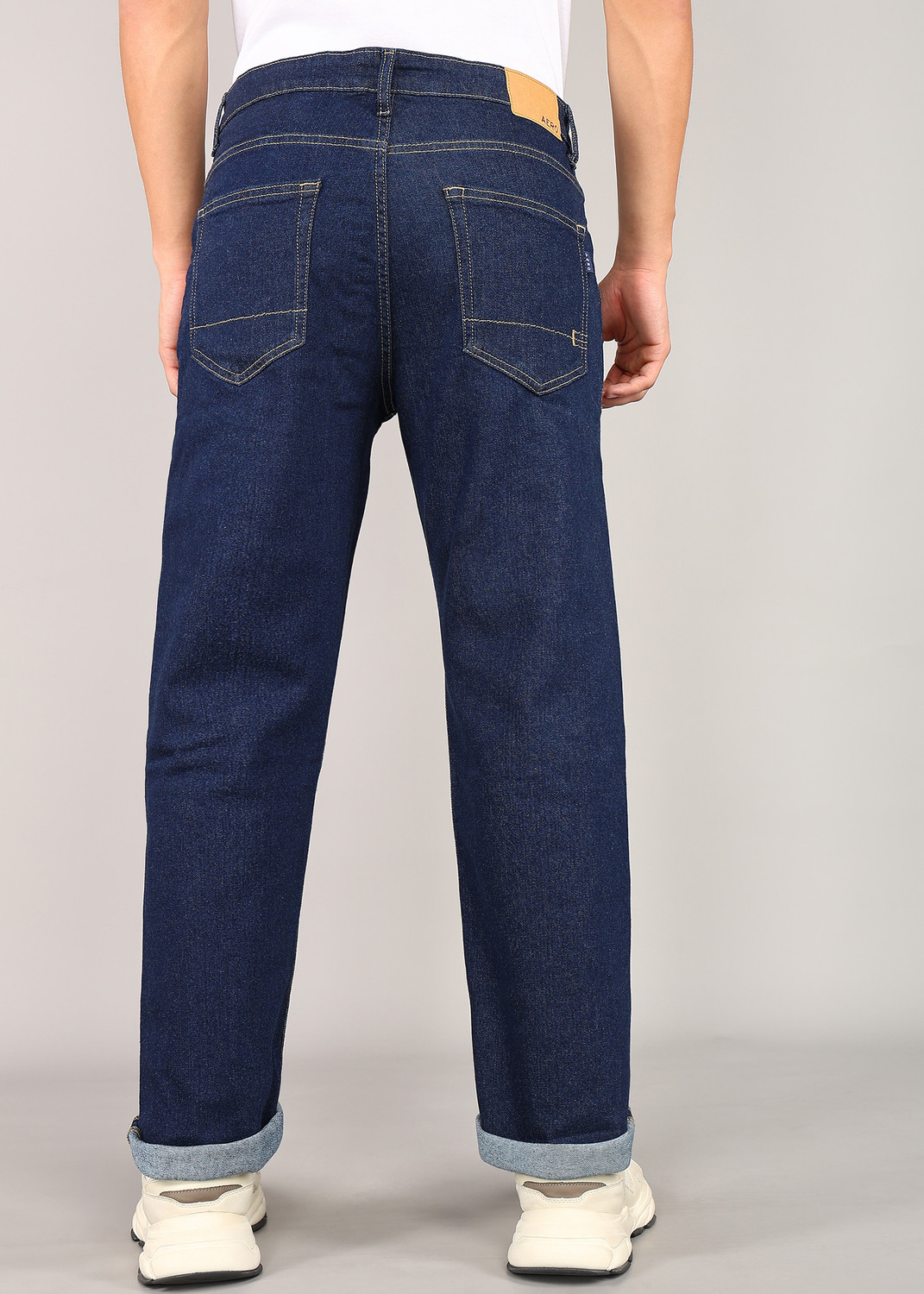 Image of AEROPOSTALE Straight Fit Men Dark Blue Jeans