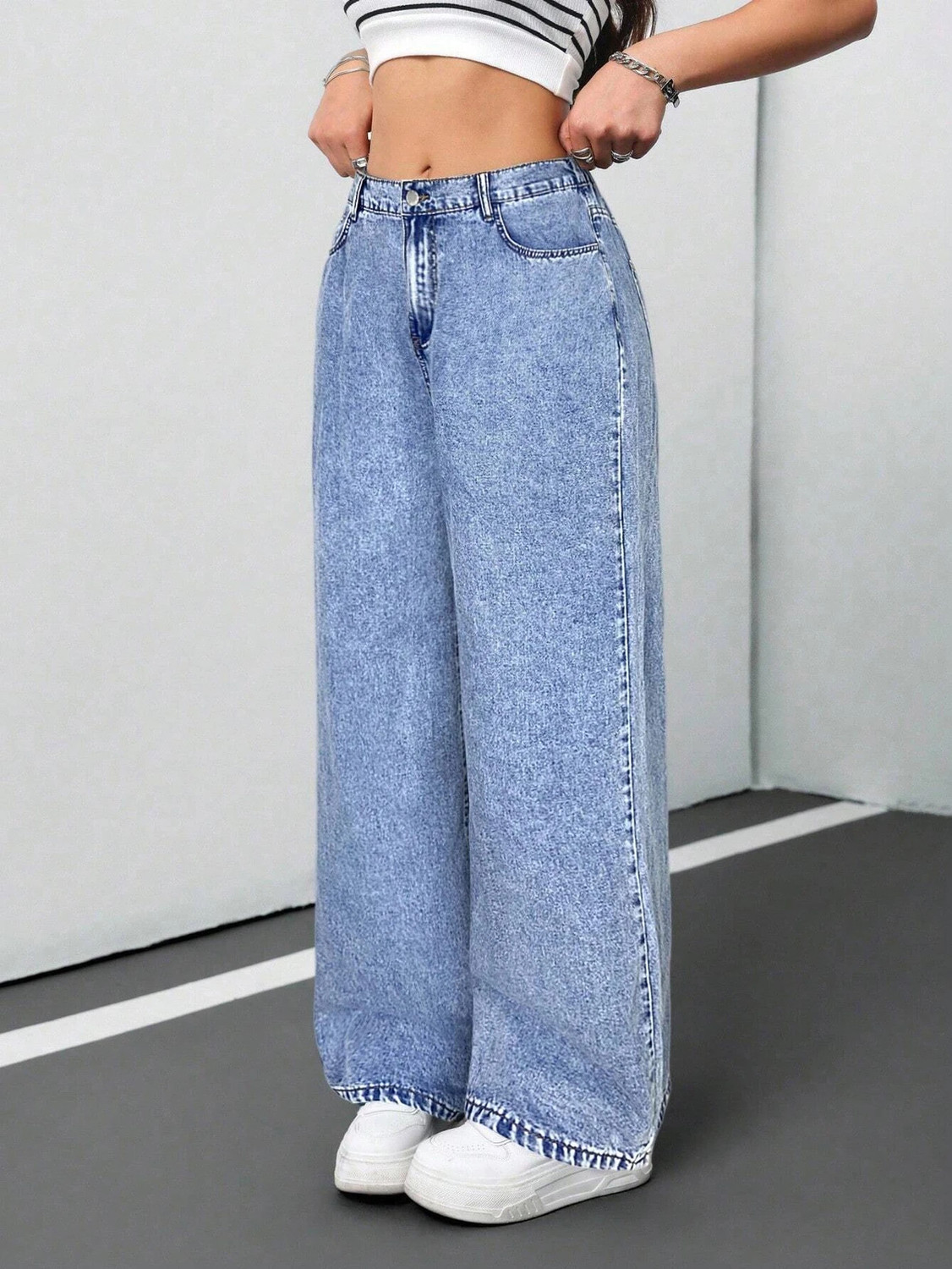 Image of METRONAUT Regular Women Light Blue Jeans