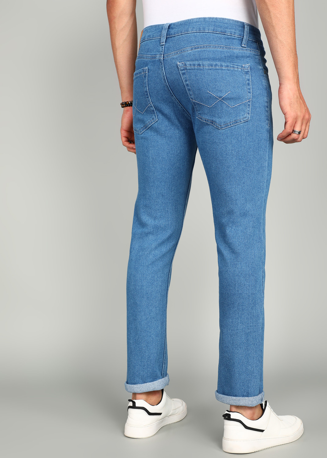 Image of WROGN Slim Men Blue Jeans