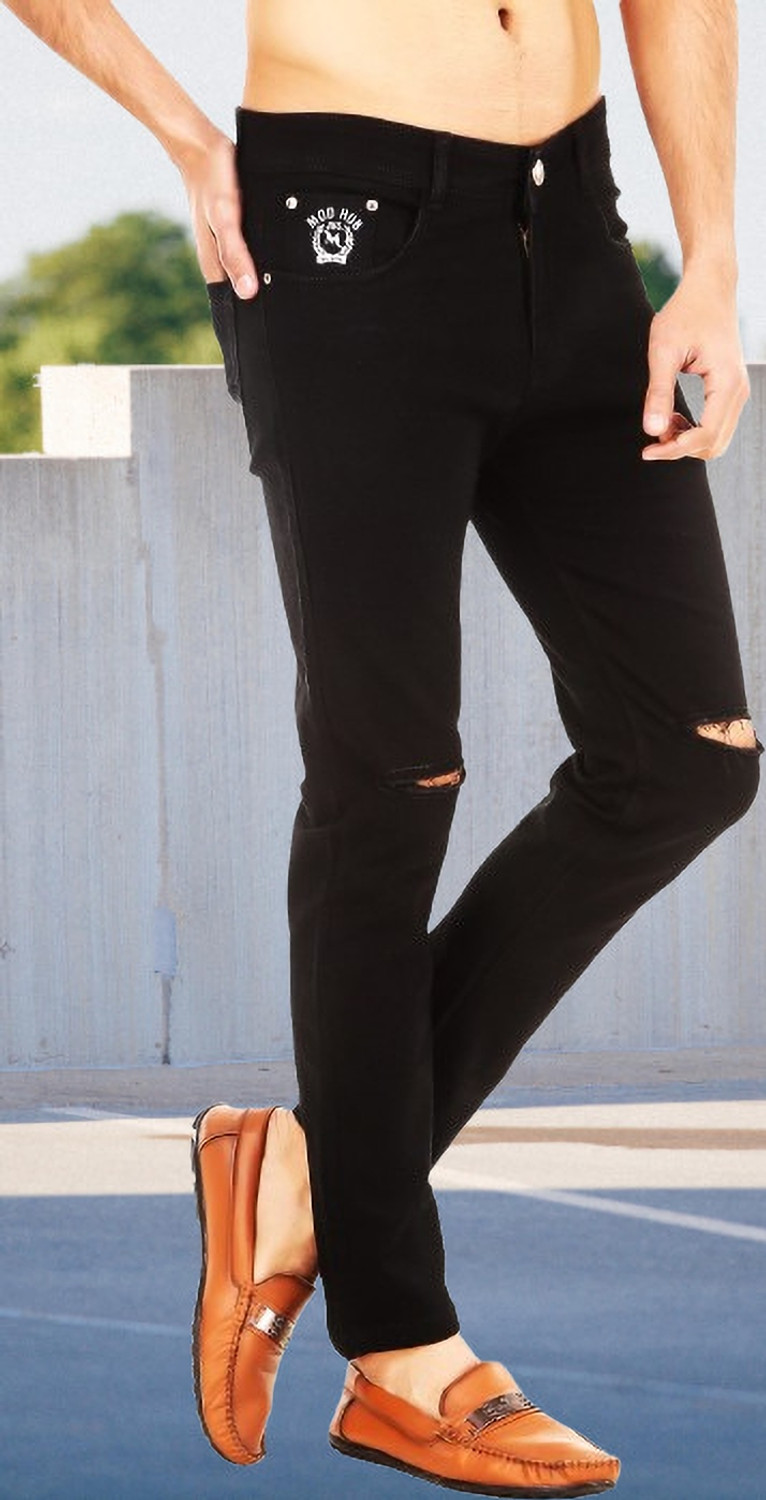 Image of spenze Slim Men Black Jeans