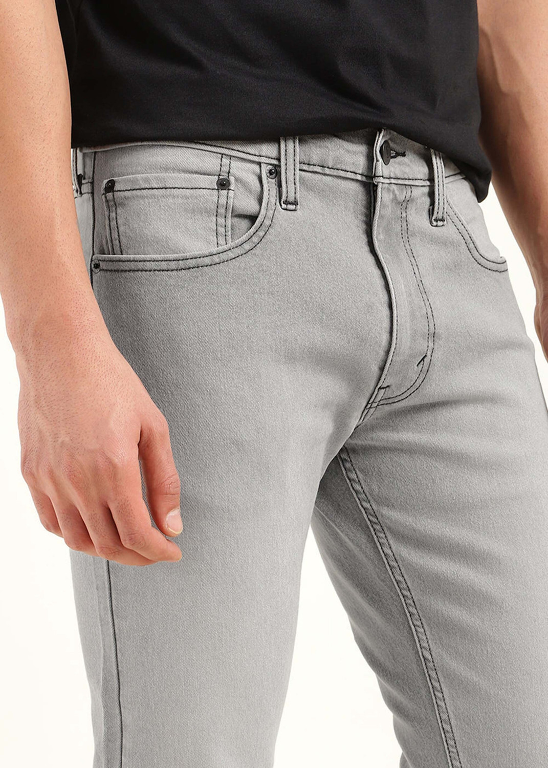 Image of LEVI'S 512 Tapered Fit Men Grey Jeans