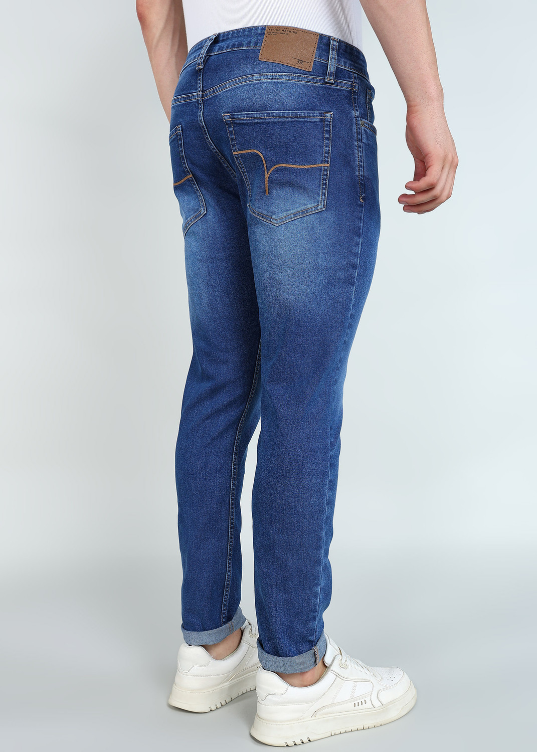 Image of FLYING MACHINE Slim Men Blue Jeans