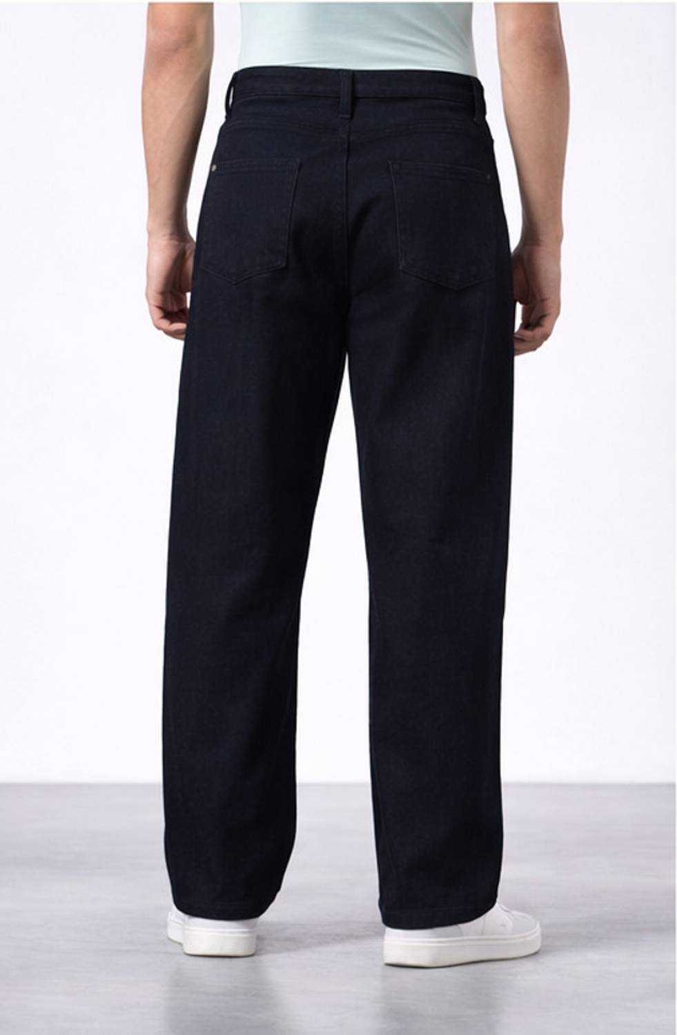 BASIC Straight Fit Men Black Jeans - Image 2