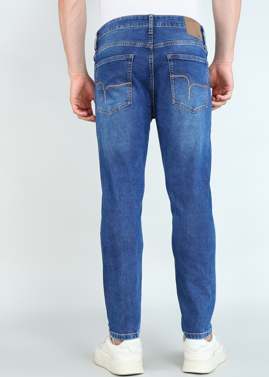 Image of FLYING MACHINE Relaxed Fit Men Blue Jeans