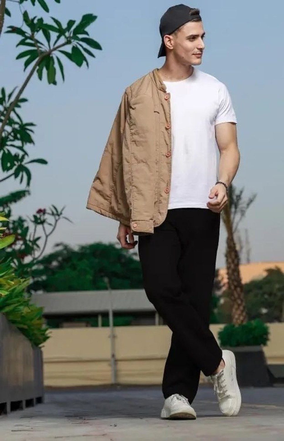Image of WAYKING Loose Fit Men Black Jeans