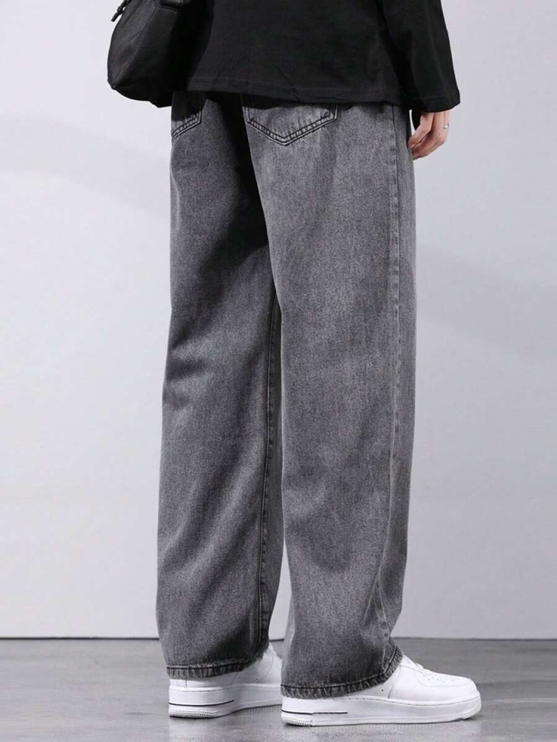 Image of JAARA Loose Fit Men Grey Jeans