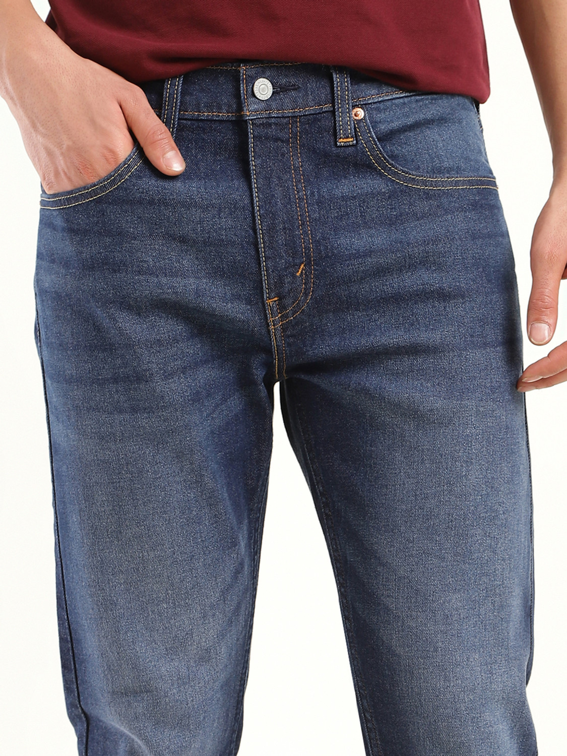 Image of LEVI'S 512 Tapered Fit Men Blue Jeans