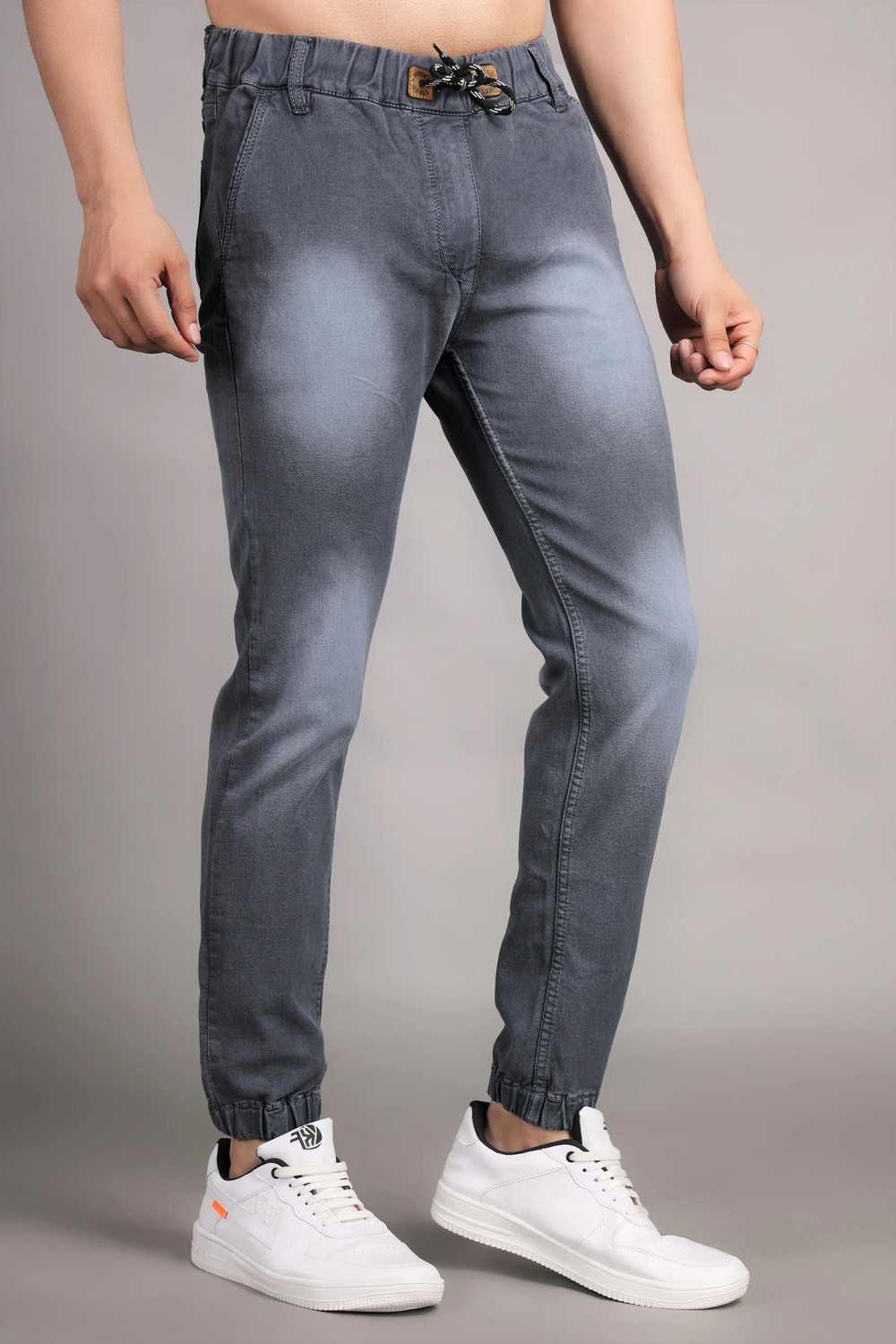 Image of ZAYSH Jogger Fit Men Grey Jeans