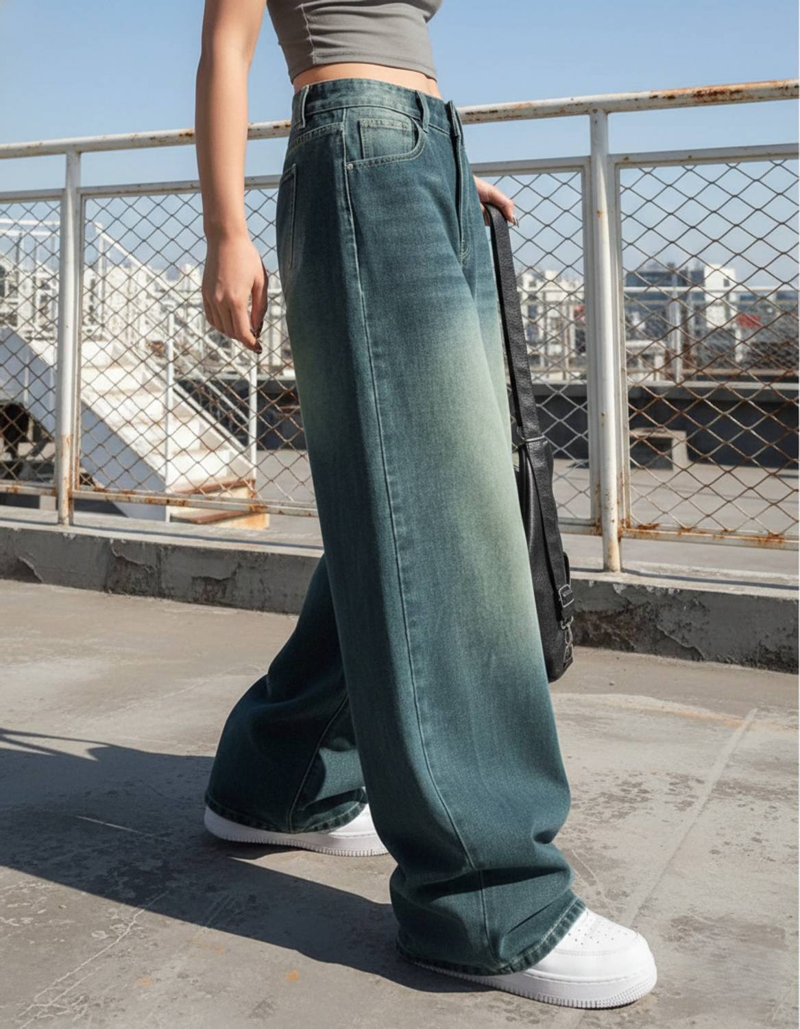 VK GARMENTS Regular Women Green Jeans - Image 1