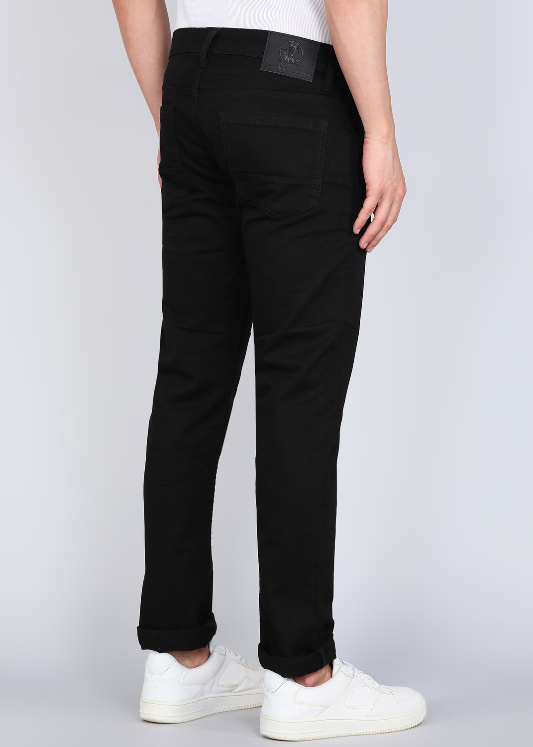 Image of PETER ENGLAND Regular Men Black Jeans