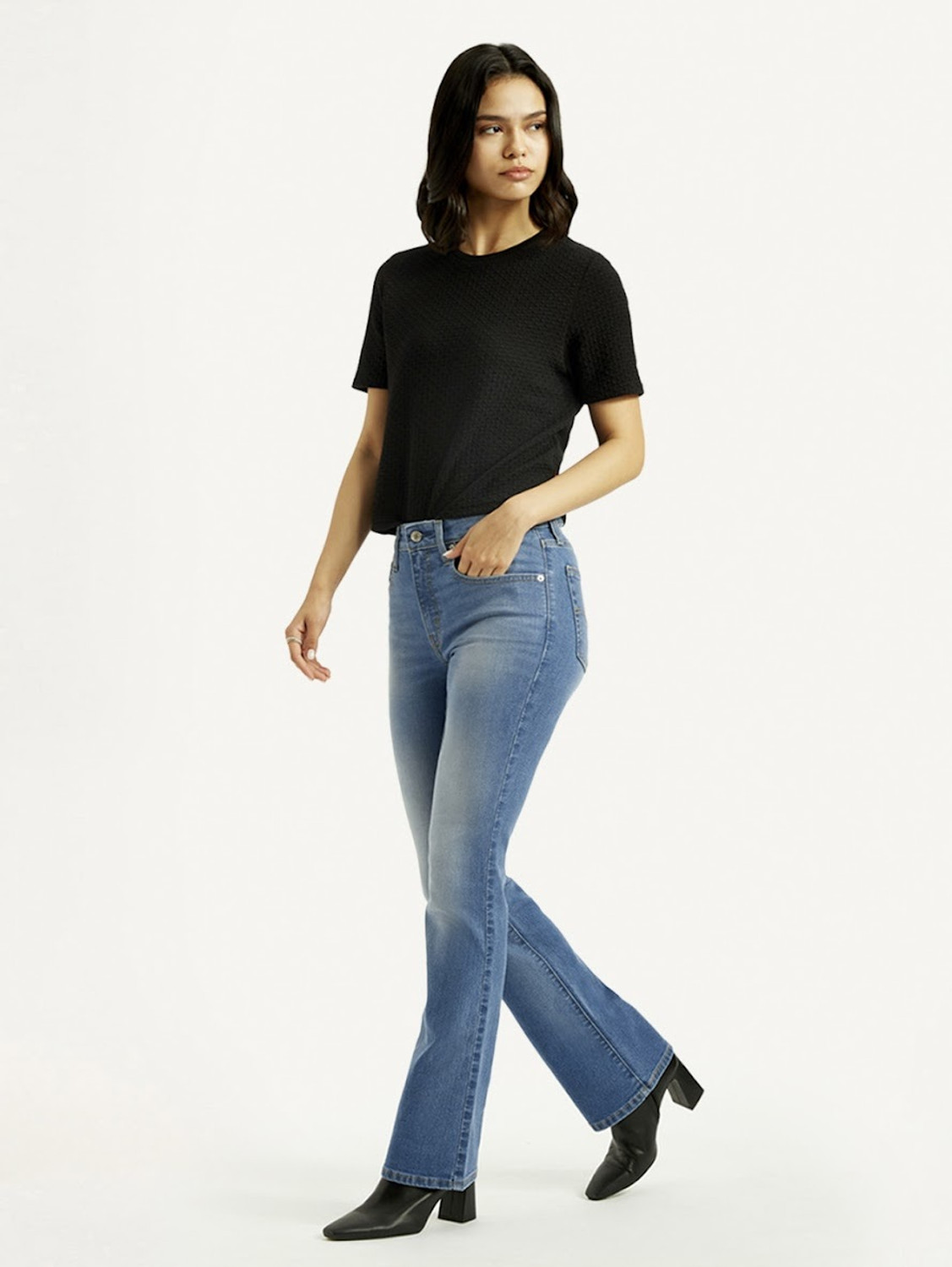 Image of LEVI'S Boot-Leg Women Blue Jeans