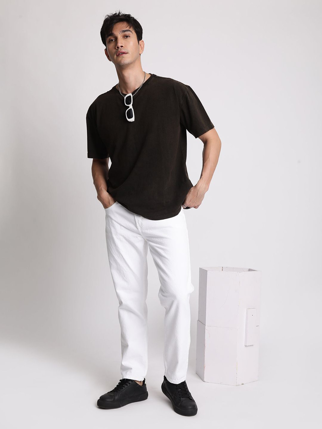 Image of Bene Kleed Regular Men White Jeans