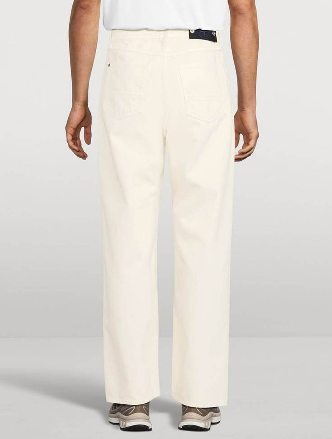 Pahiraav Loose Fit Men Beige Jeans - Image 3