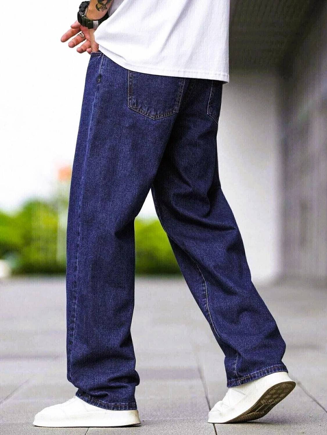 ZAYSH Loose Fit Men Dark Blue Jeans - Image 2