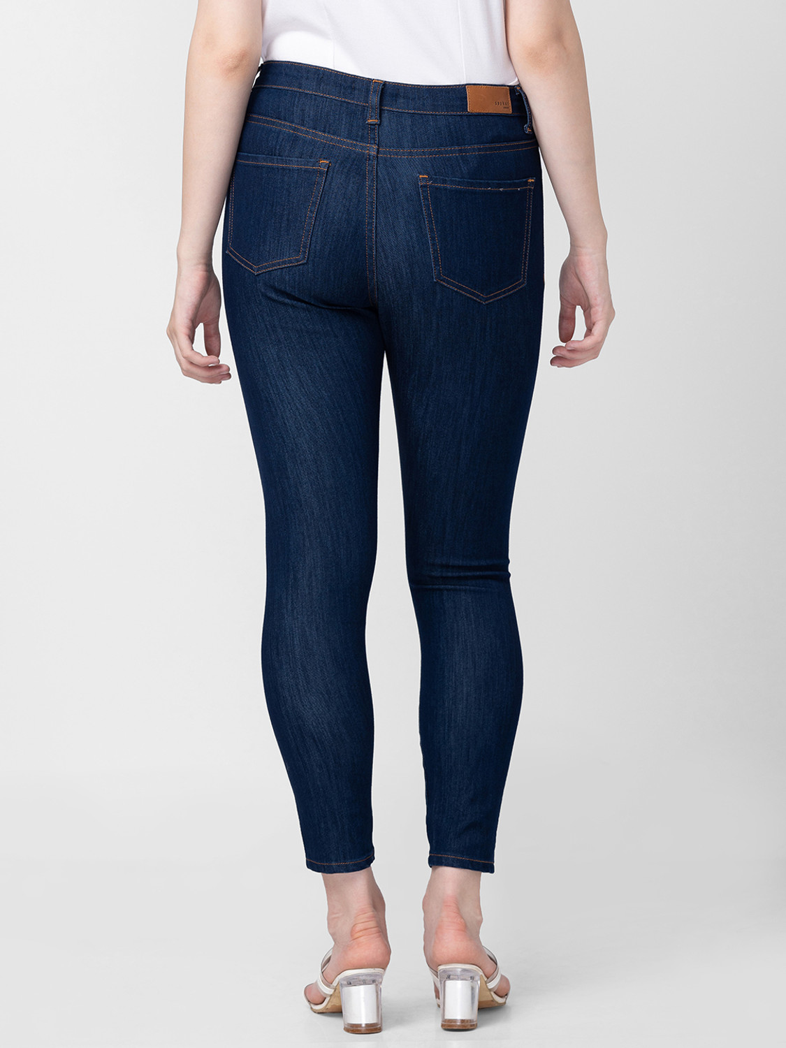 Image of Spykar Super Skinny Women Blue Jeans