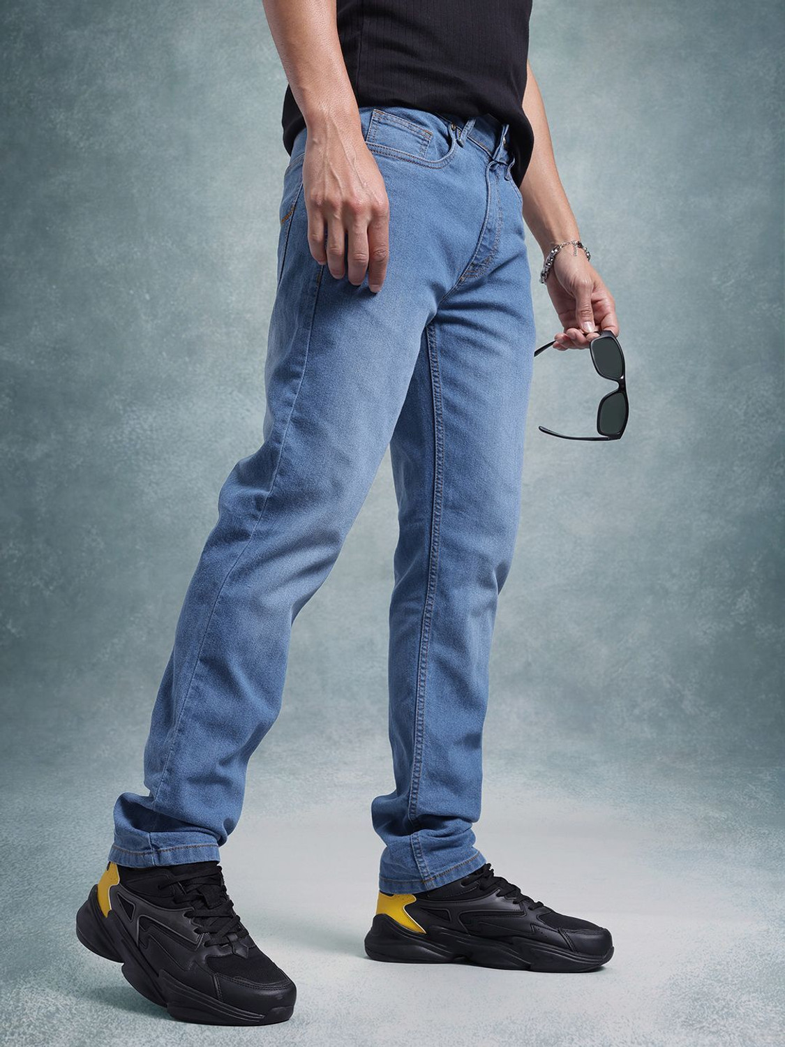 Image of Roadster Regular Men Blue Jeans