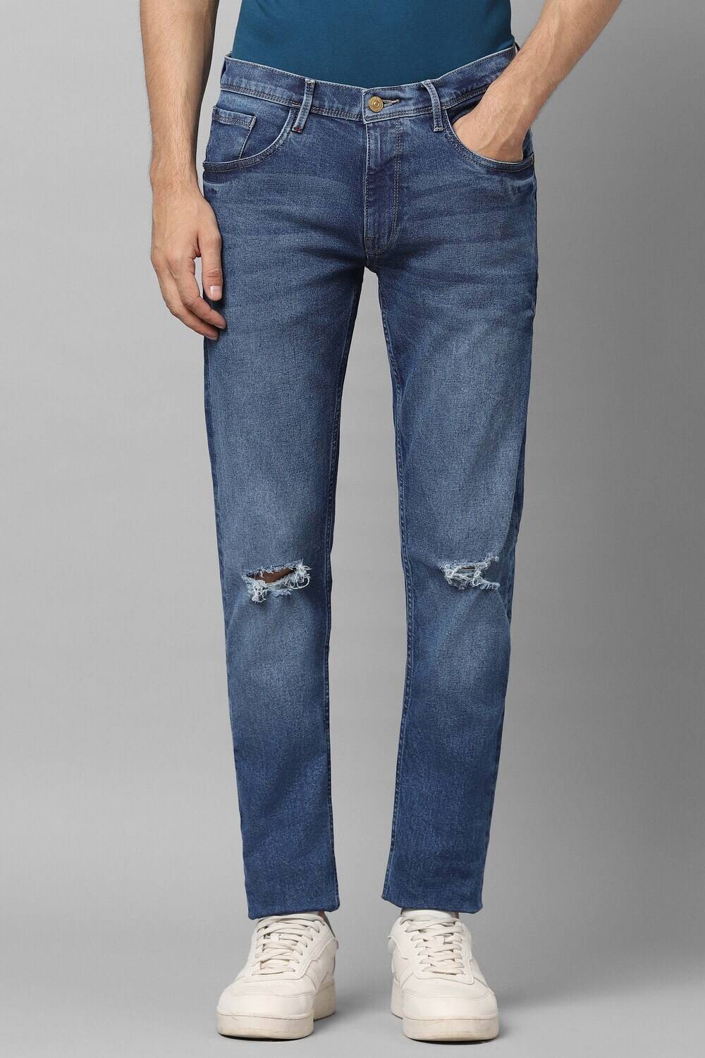 Allen Solly Skinny Men Dark Blue Jeans