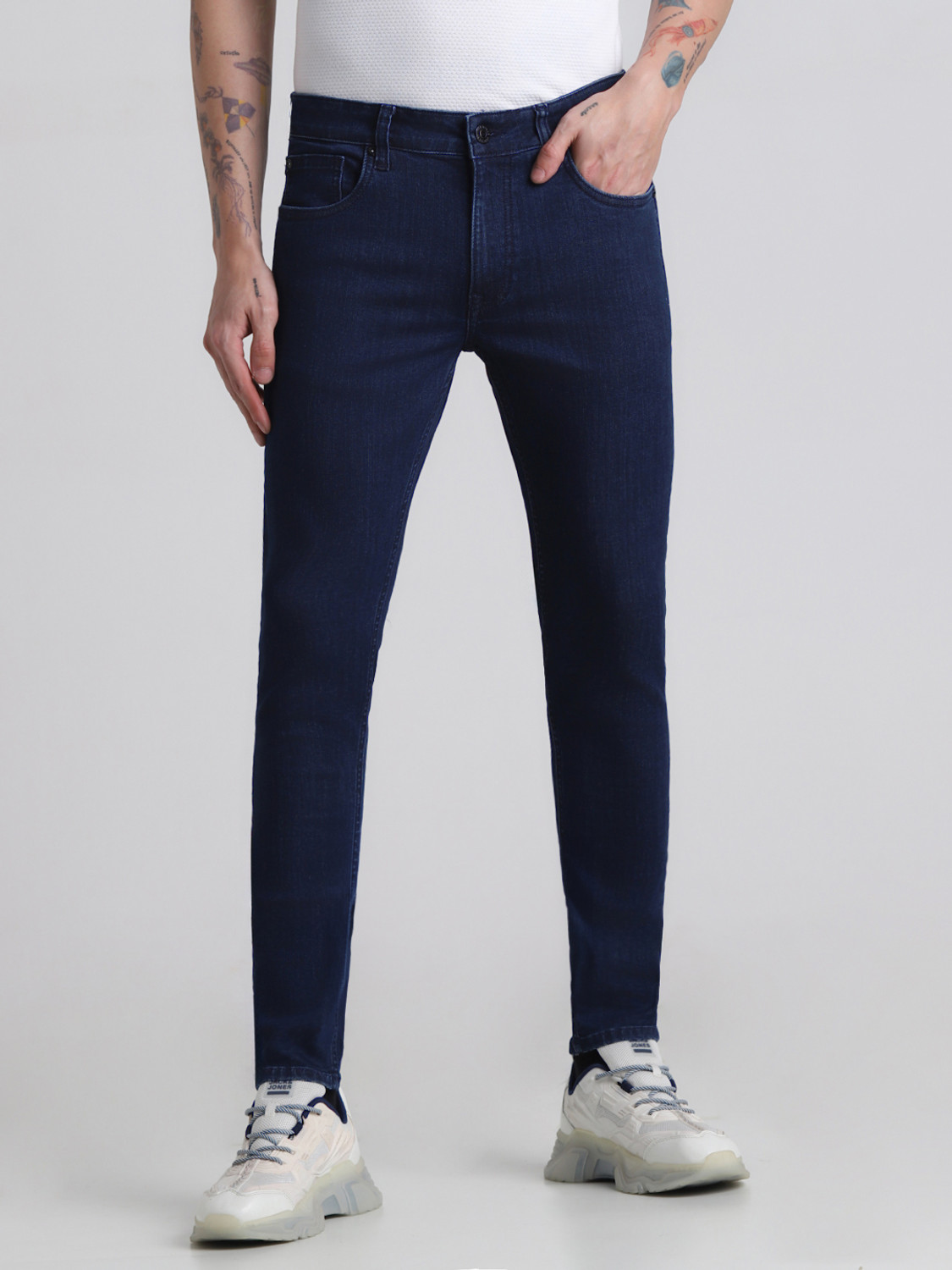 Image of JACK & JONES Skinny Men Dark Blue Jeans