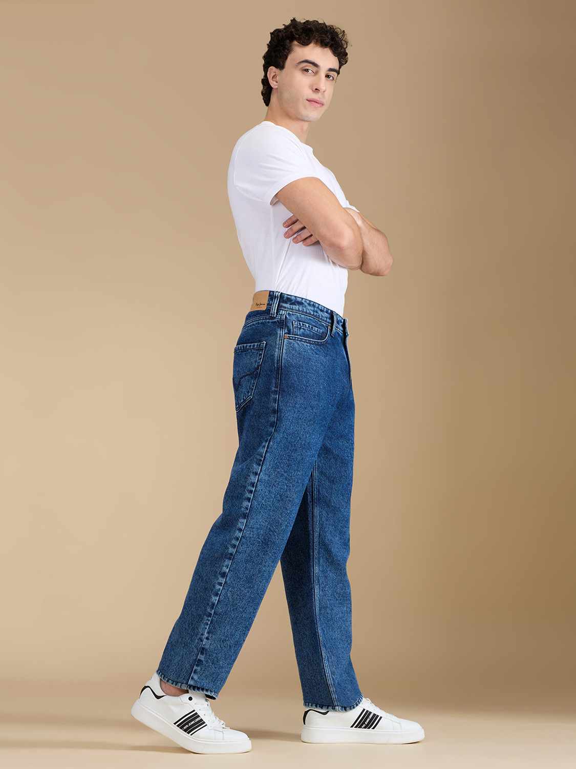 Image of Pepe Jeans Relaxed Fit Men Blue Jeans