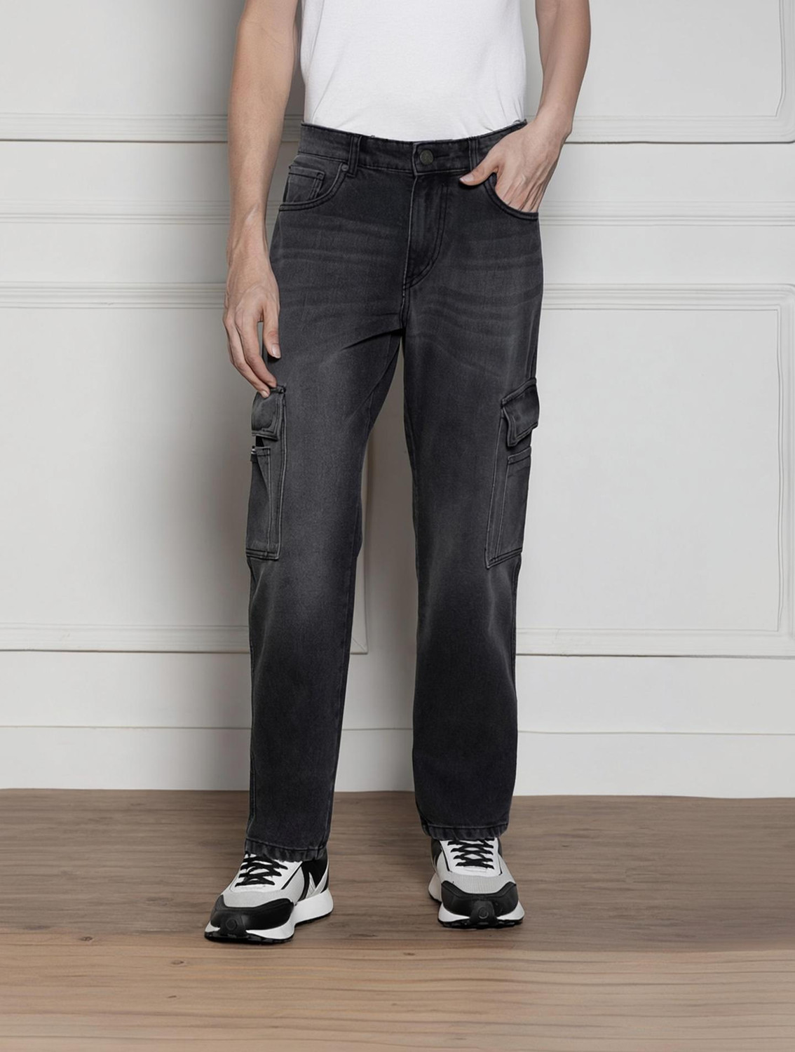 Image of Dennis Lingo Relaxed Fit Men Black Jeans
