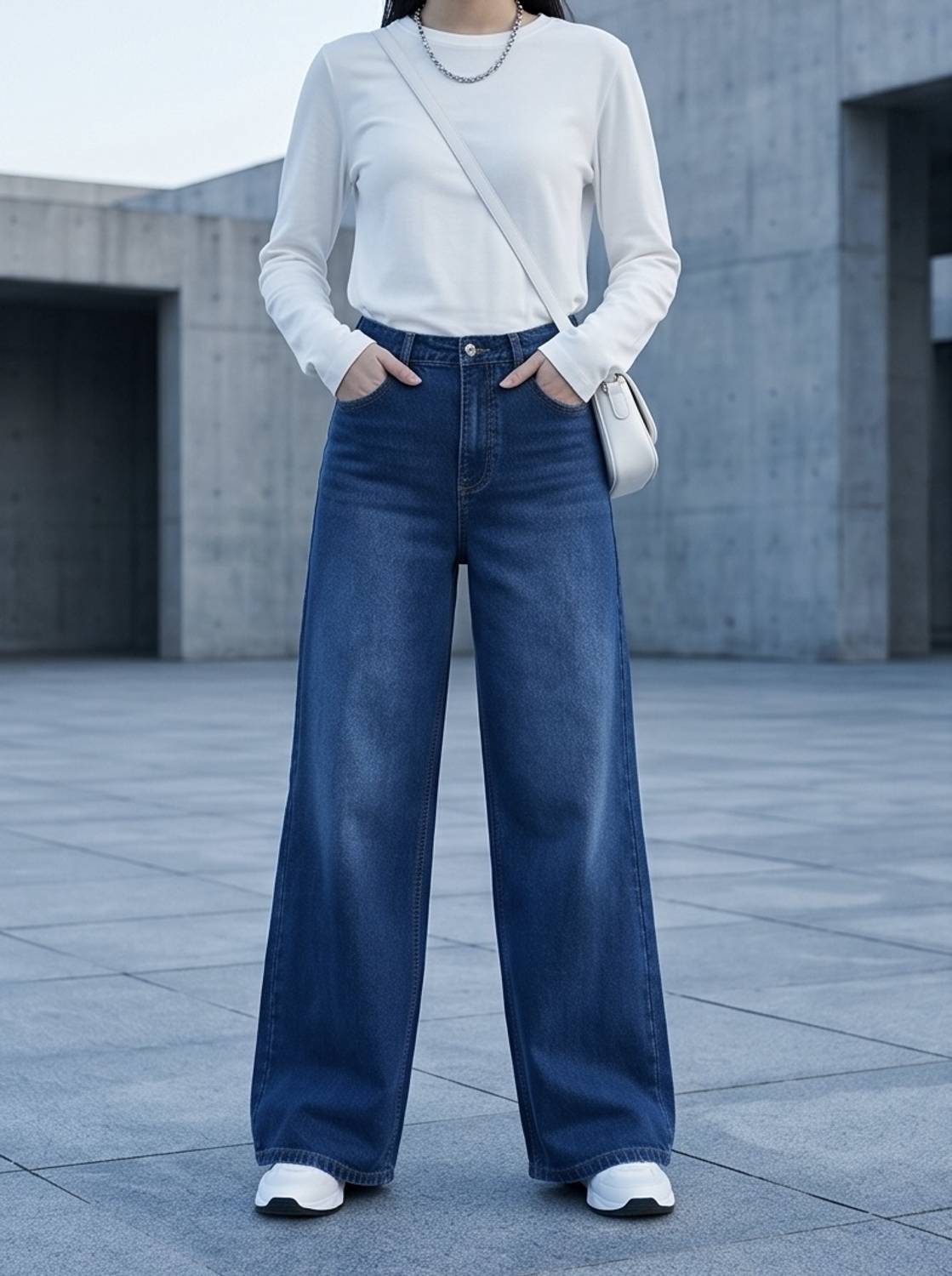 MERCEL Loose Fit Blue Jeans for Women - Image 3