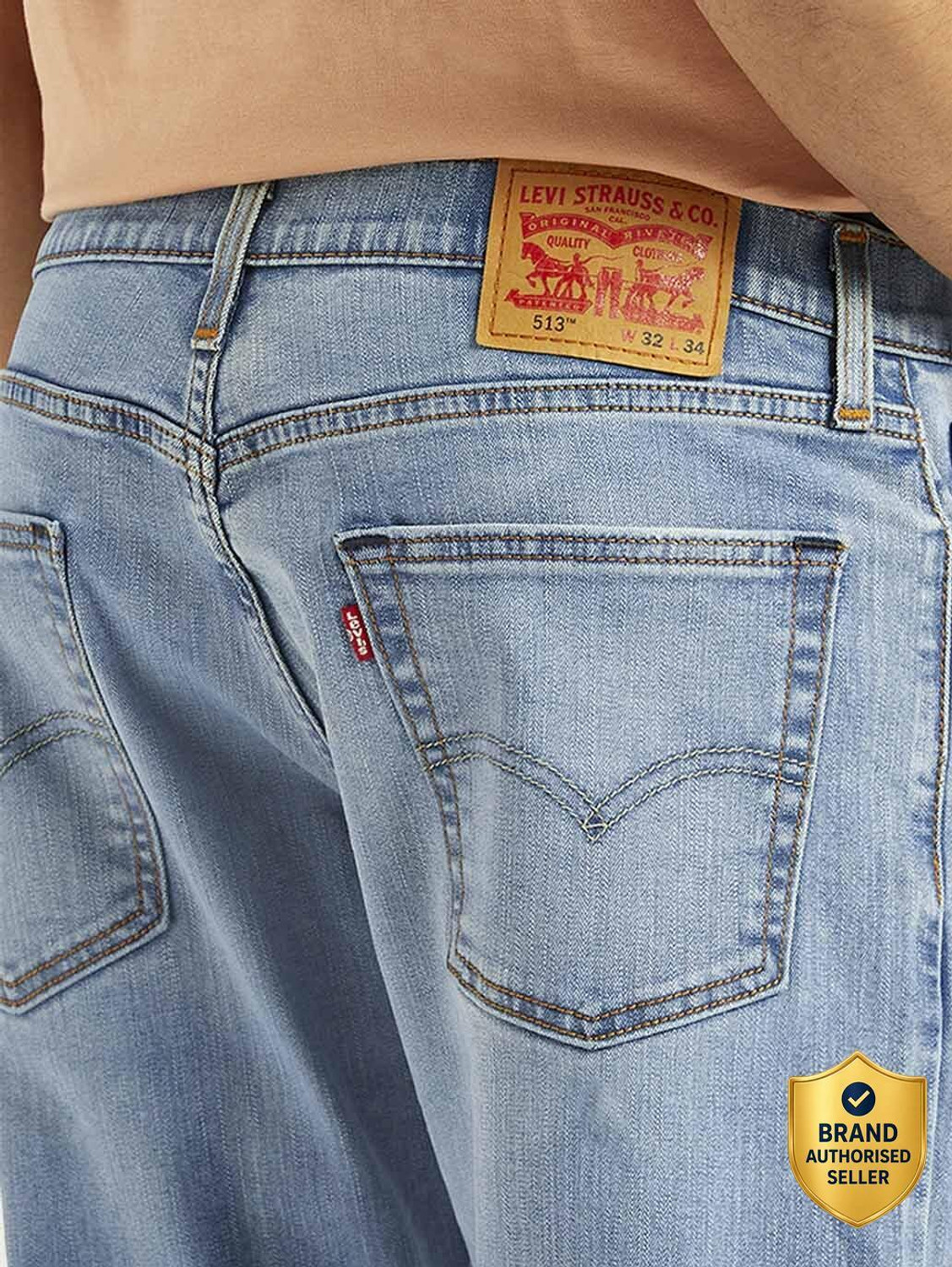 Image of LEVI'S Straight Fit Men Light Blue Jeans